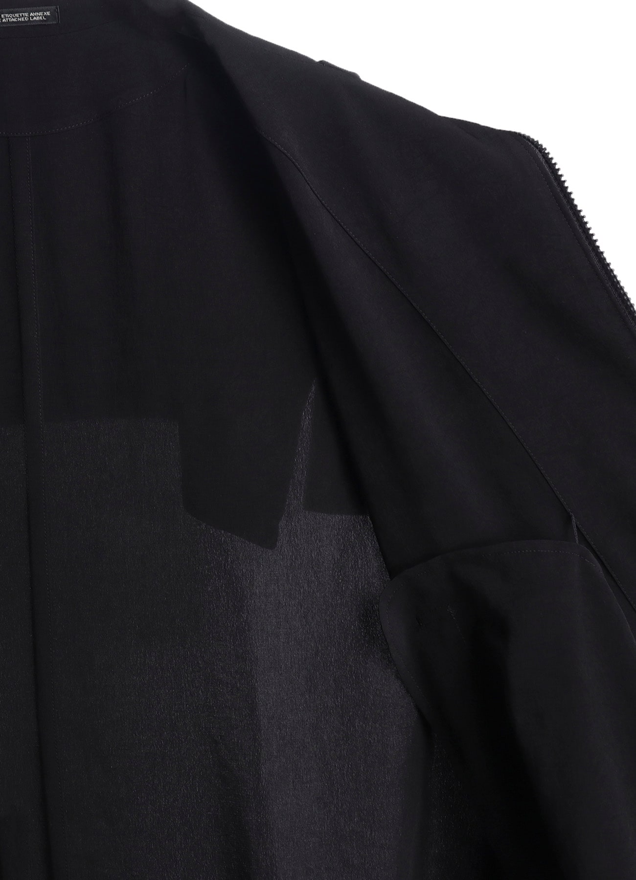 TA/PE CREPE DE CHINE B COLLAR COAT