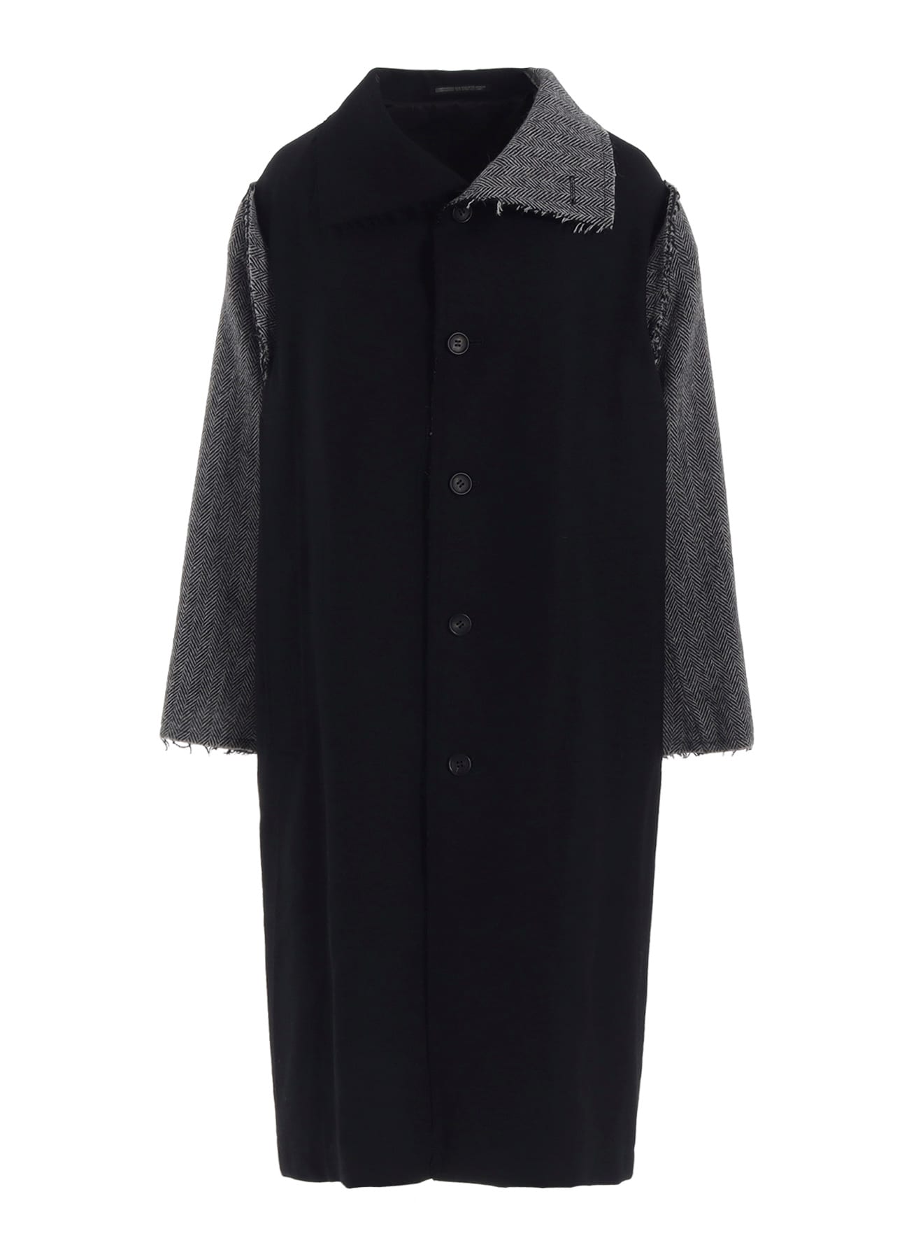 W/SAXONY  B/TWEED STAND COAT