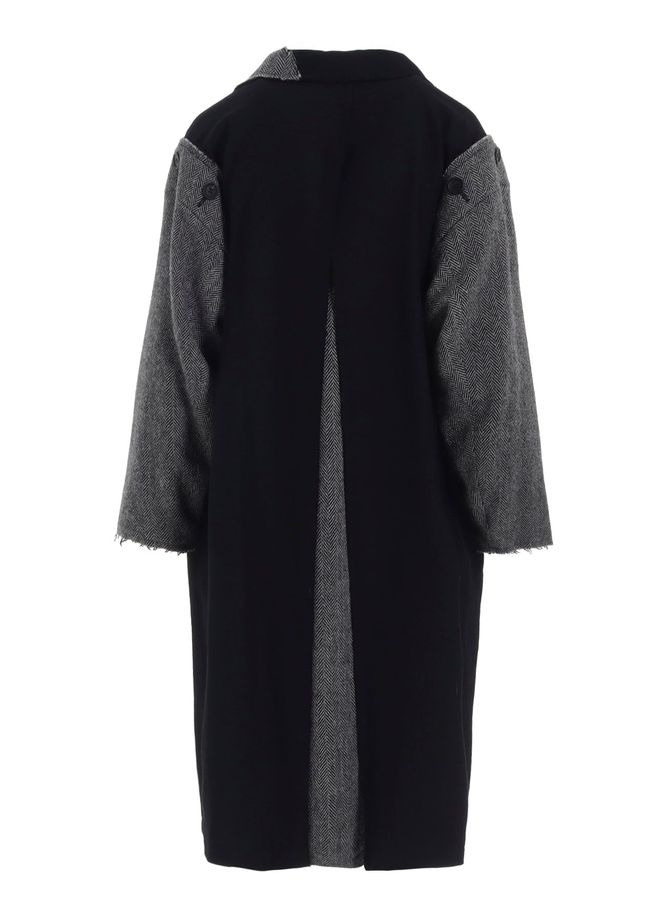 W/SAXONY  B/TWEED STAND COAT