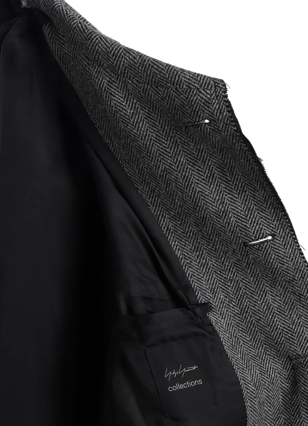W/SAXONY  B/TWEED STAND COAT