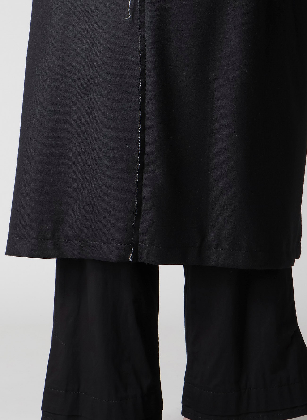 W/SAXONY  B/TWEED STAND COAT