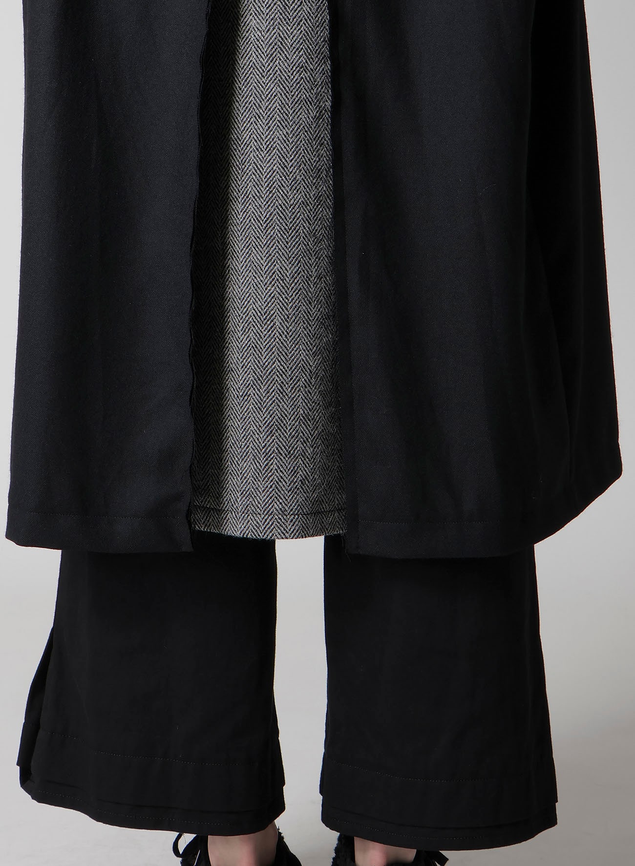 W/SAXONY  B/TWEED STAND COAT