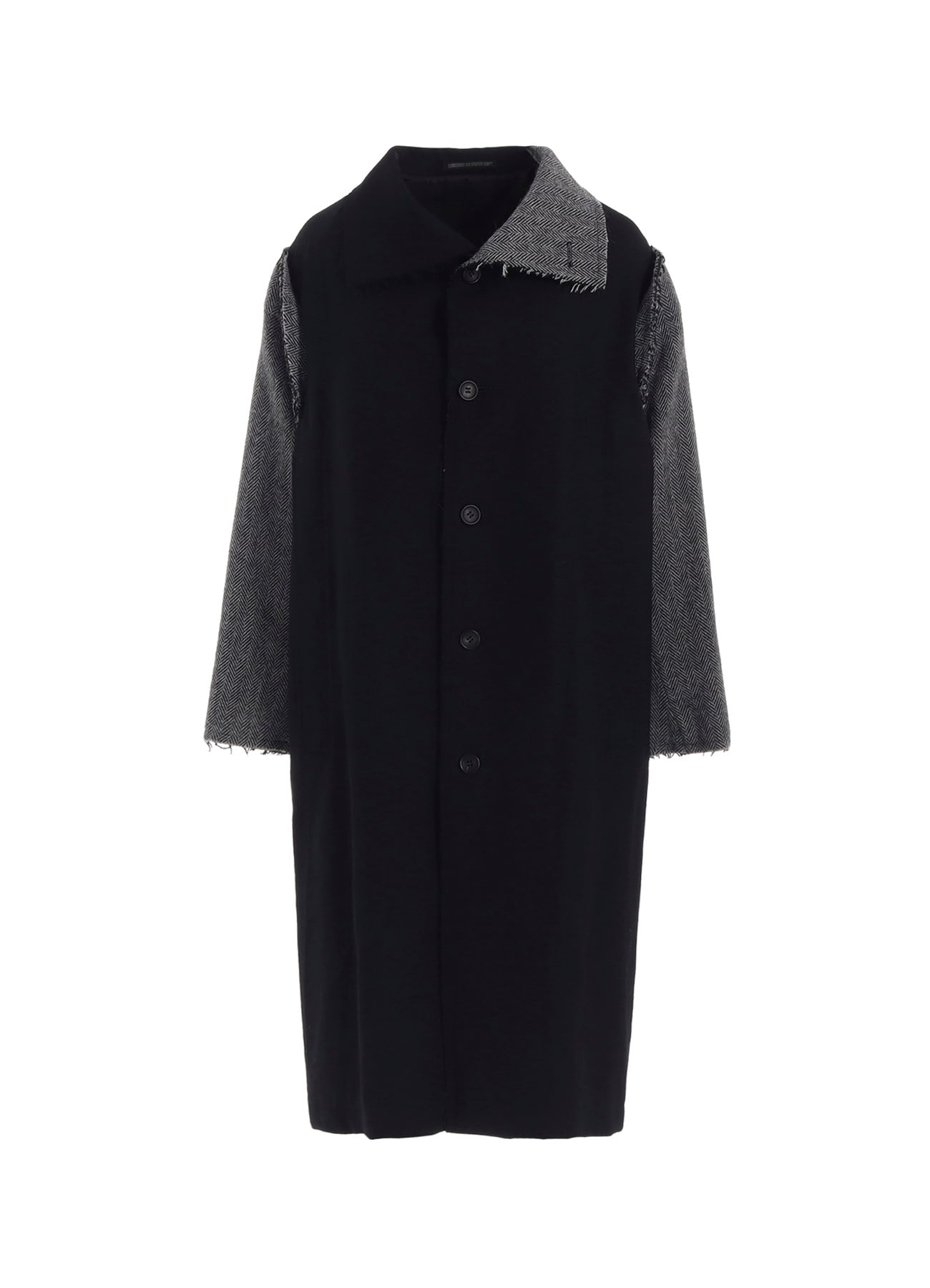 W/SAXONY  B/TWEED STAND COAT