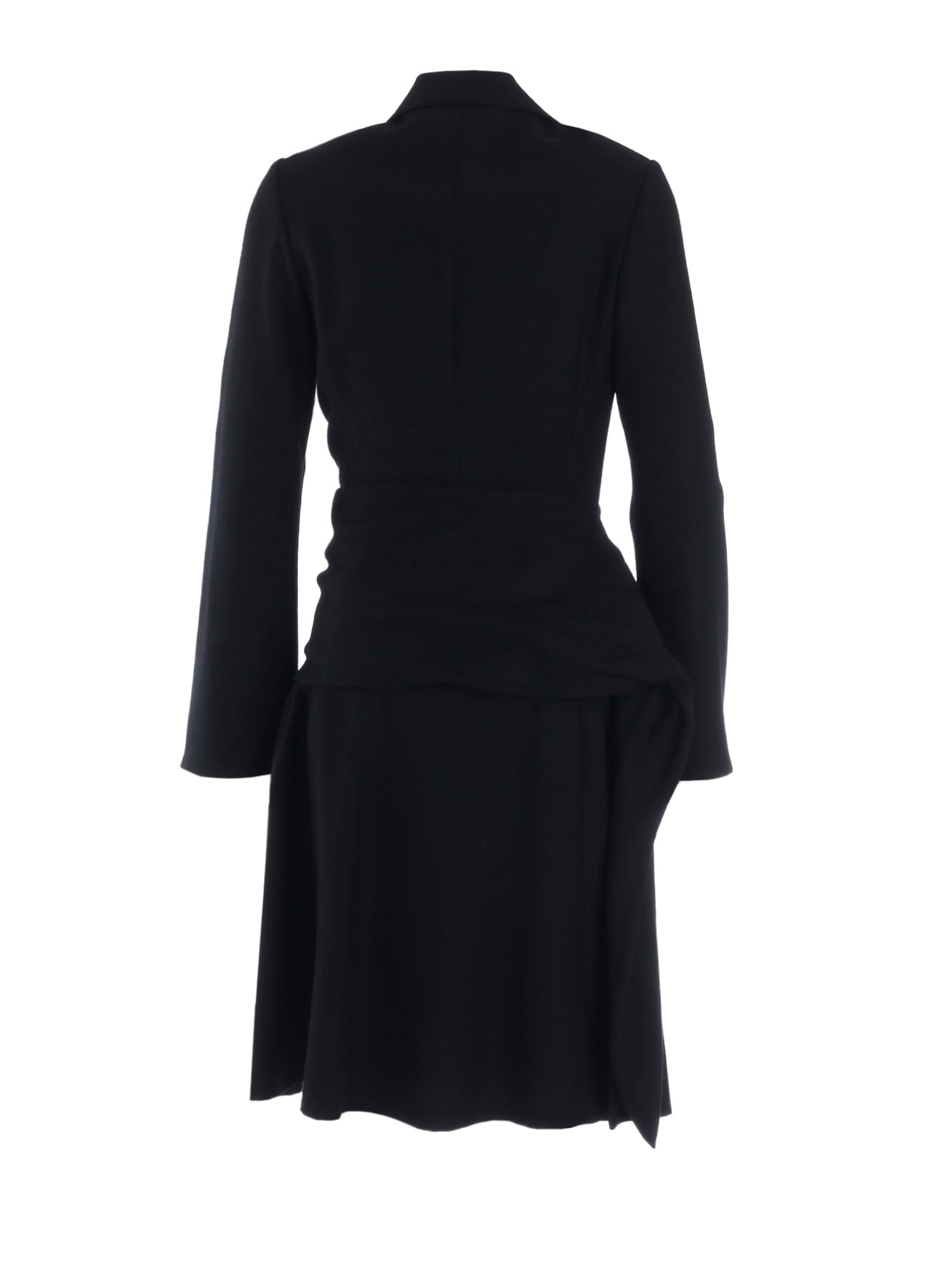 W/SAXONY  KNOT DETAIL WRAP DRESS