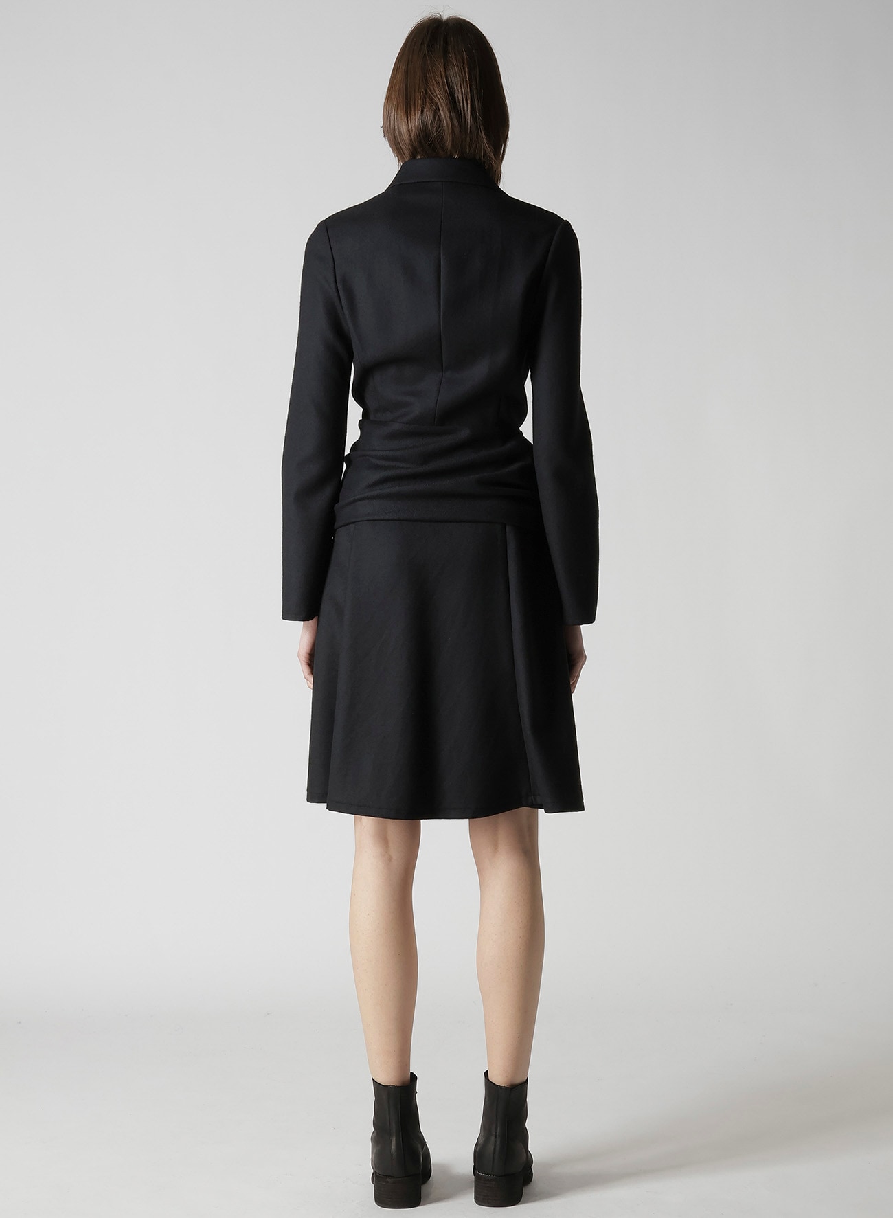 W/SAXONY  KNOT DETAIL WRAP DRESS