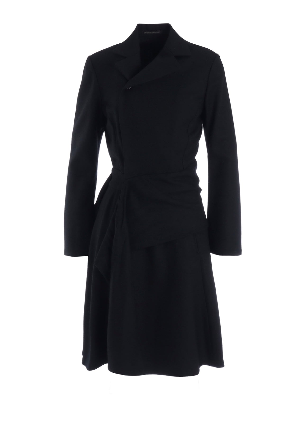 W/SAXONY  KNOT DETAIL WRAP DRESS