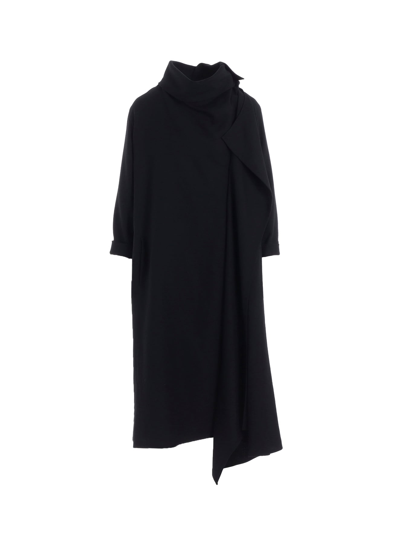 W/SAXONY  DRAPED NECK DRESS