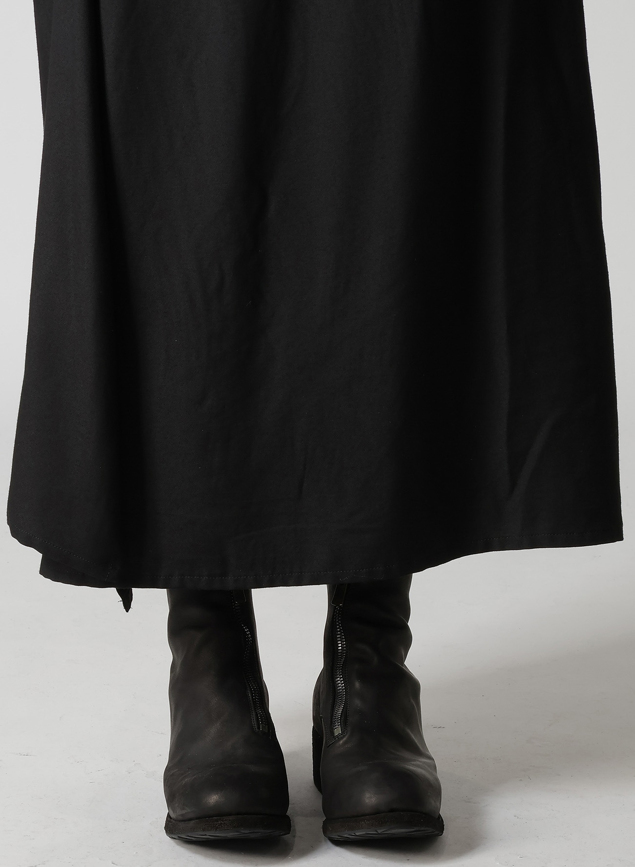 VISCOSE TWILL R DRAPED LONG DRESS