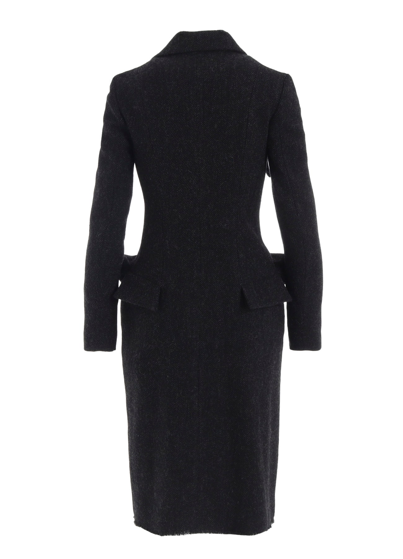 TWEED CLOTH FLAP DETAIL SLIM DRESS