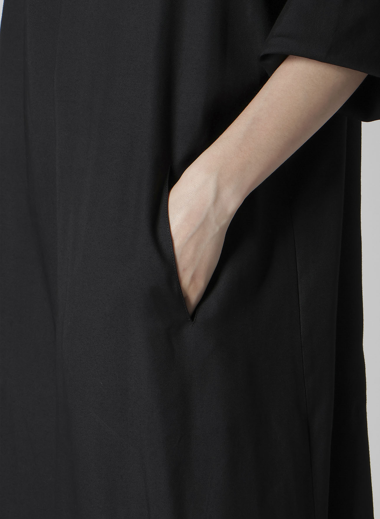 VISCOSE TWILL BIG SILHOUETTE DRESS