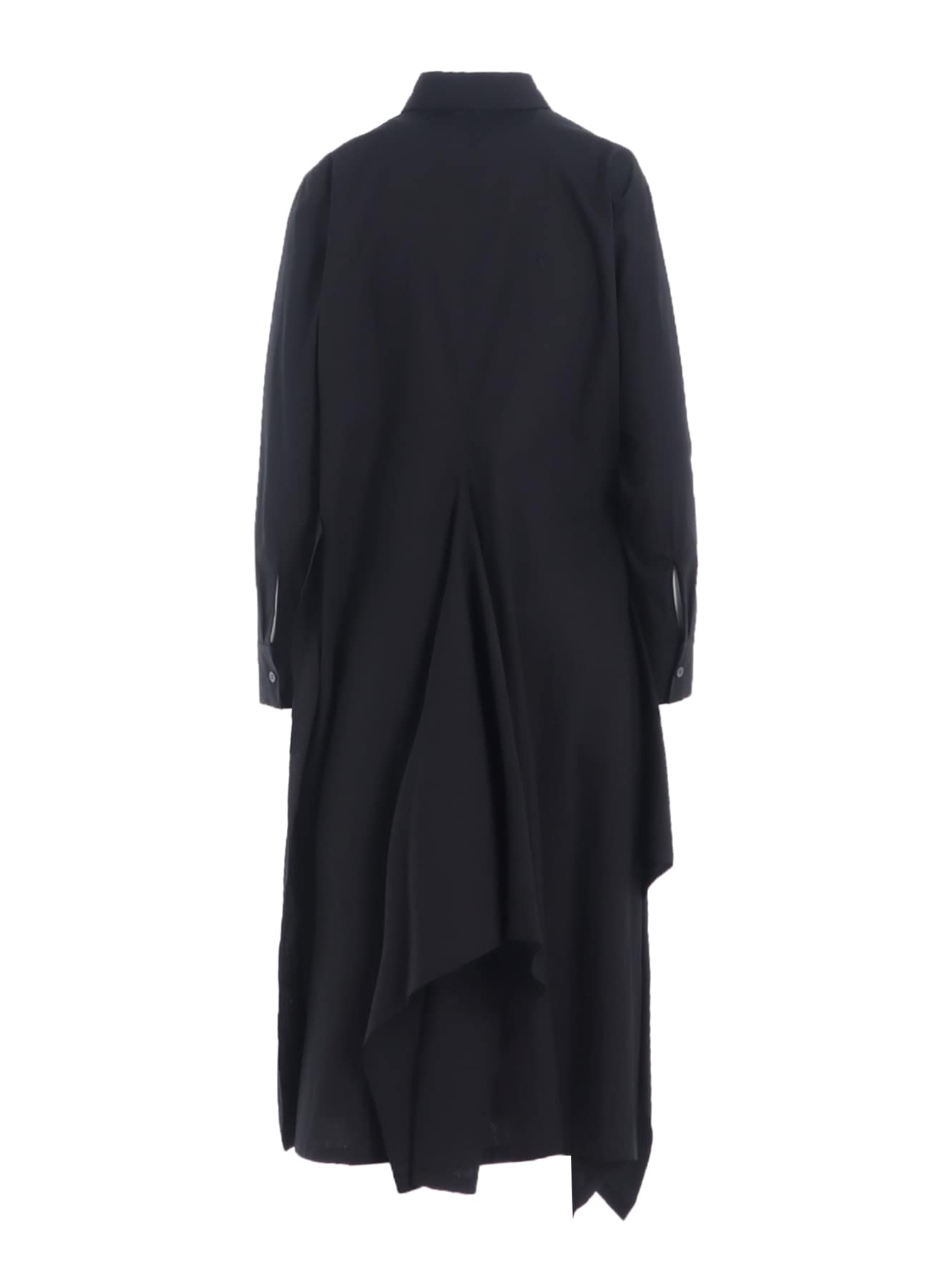 COTTON BROAD DRAPED SHIRT DRESS