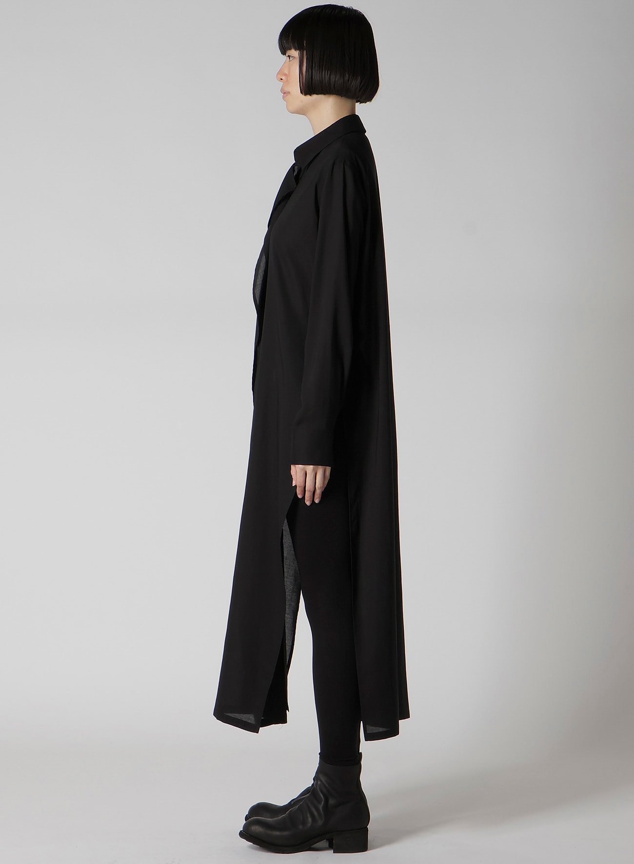 CELLULOSE LAWN PINTUCK SHIRT DRESS