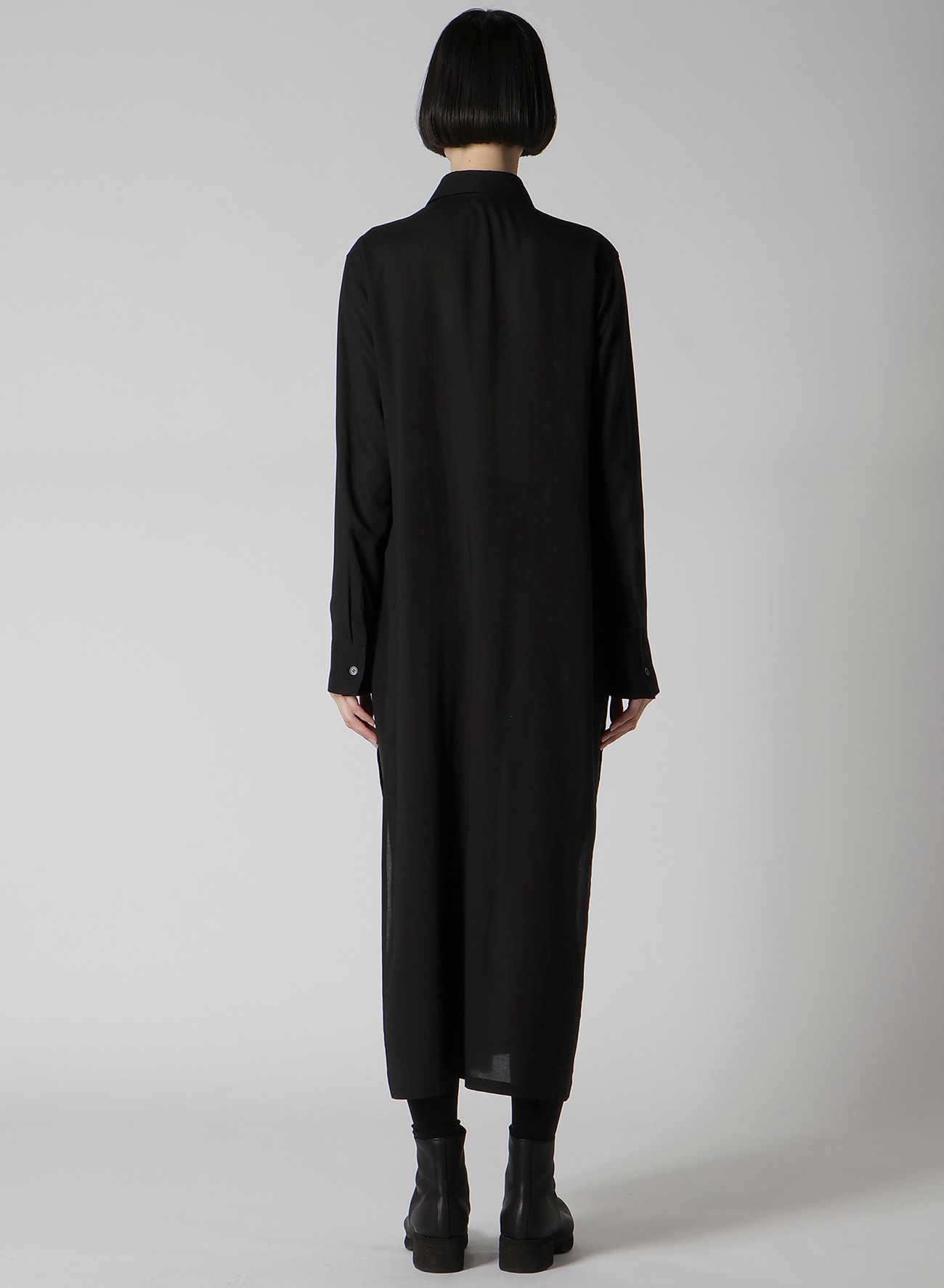 CELLULOSE LAWN PINTUCK SHIRT DRESS