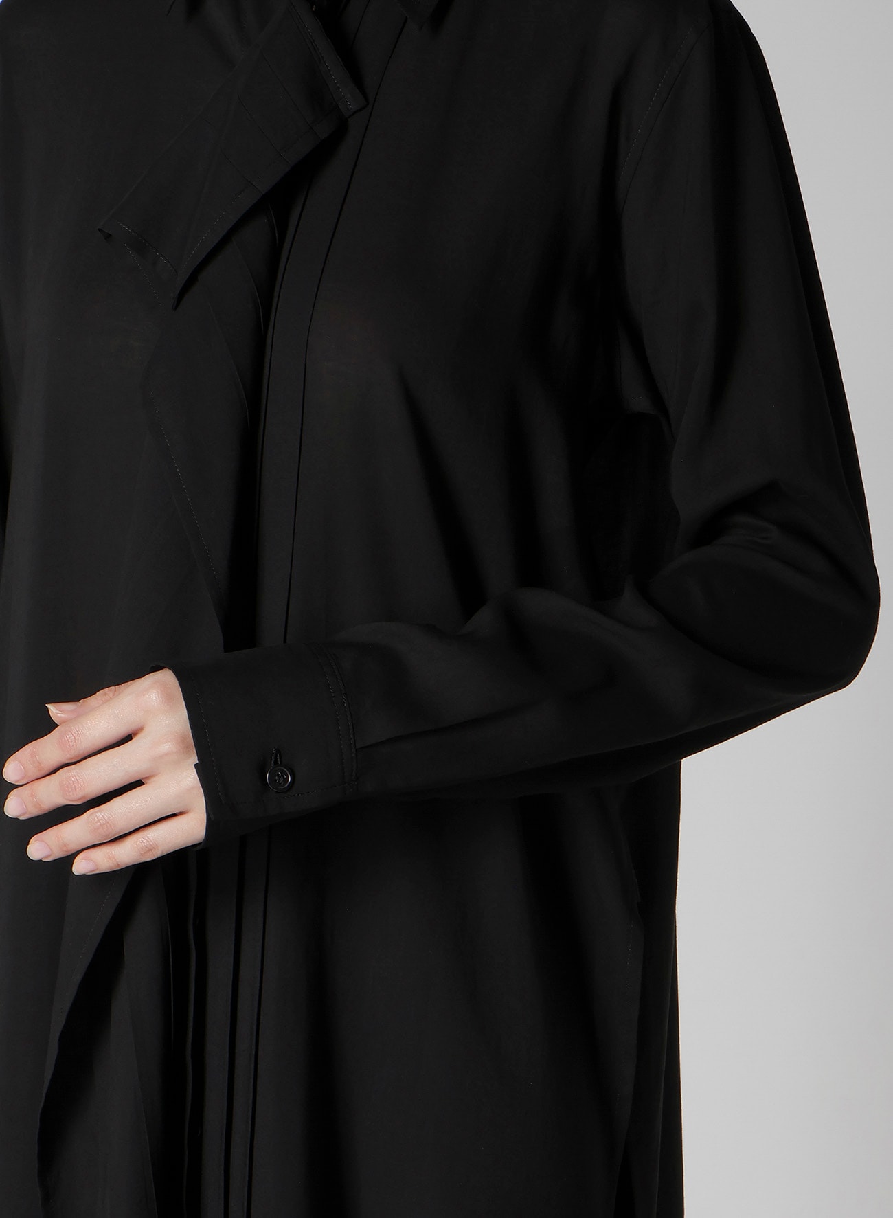 CELLULOSE LAWN PINTUCK SHIRT DRESS
