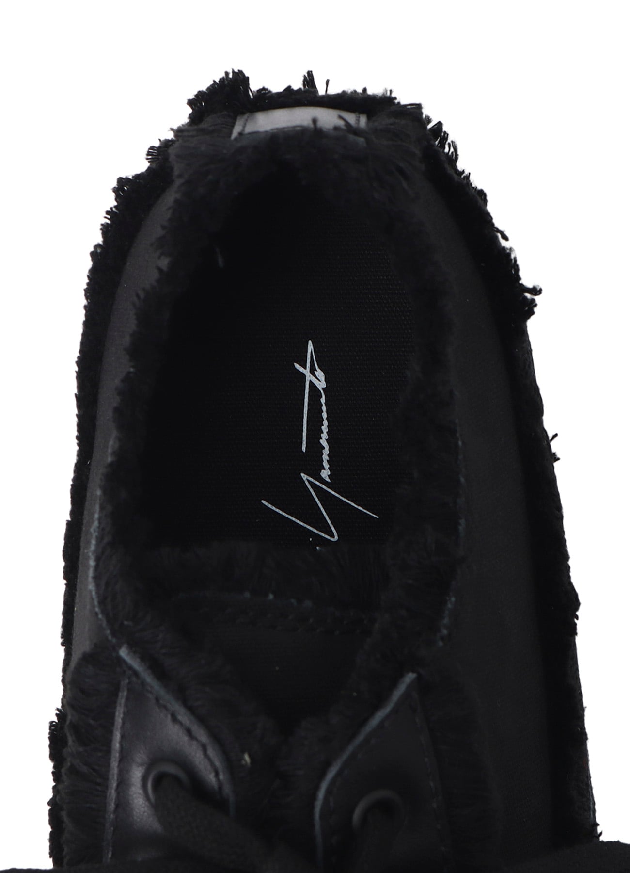 COTTON CANVAS A LOW-CUT FRINGE SNEAKERS