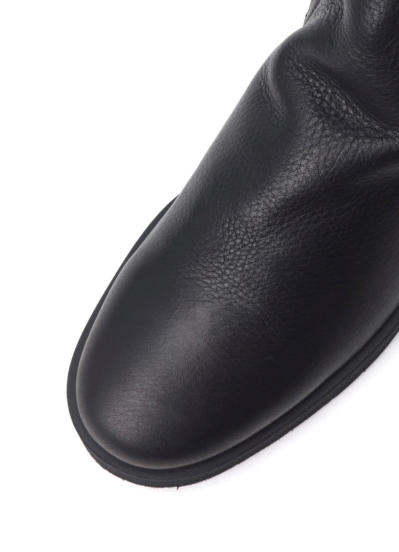 SHRINKED MELTON DOUBLE SIDE ZIP BOOTS