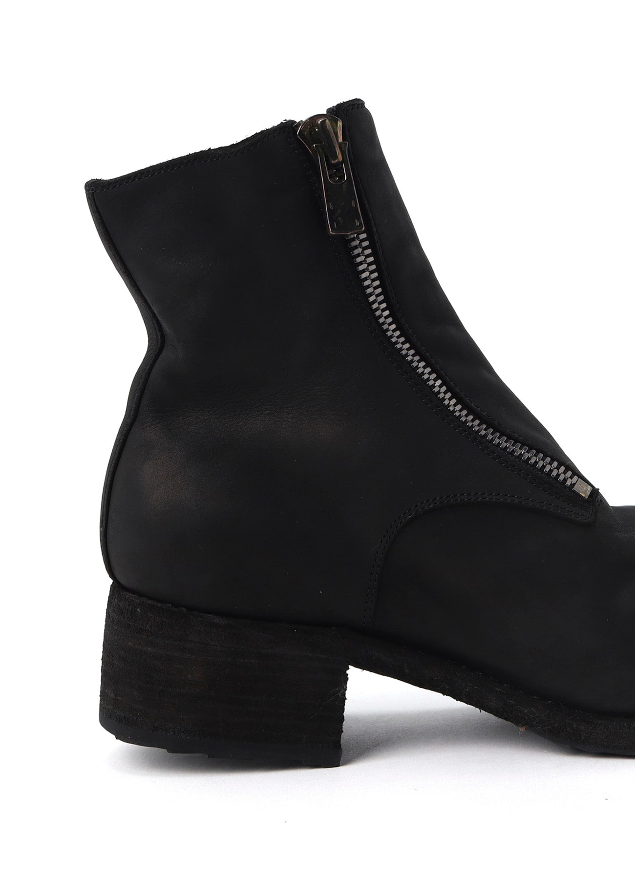 GRAINED CALFSKIN INSIDE ZIP BOOTS
