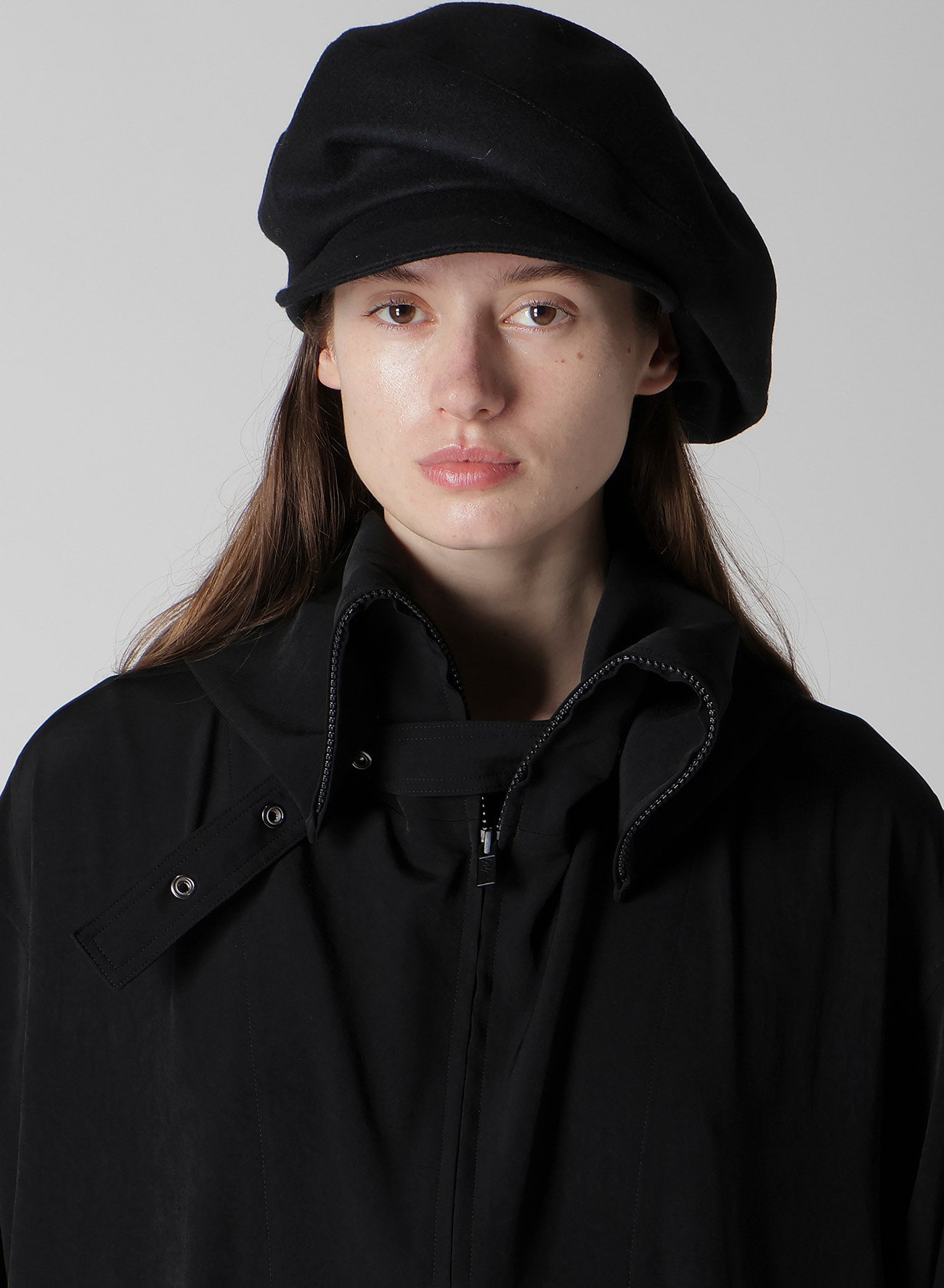WOOL FLANNEL TOP CROWN CASQUETTE