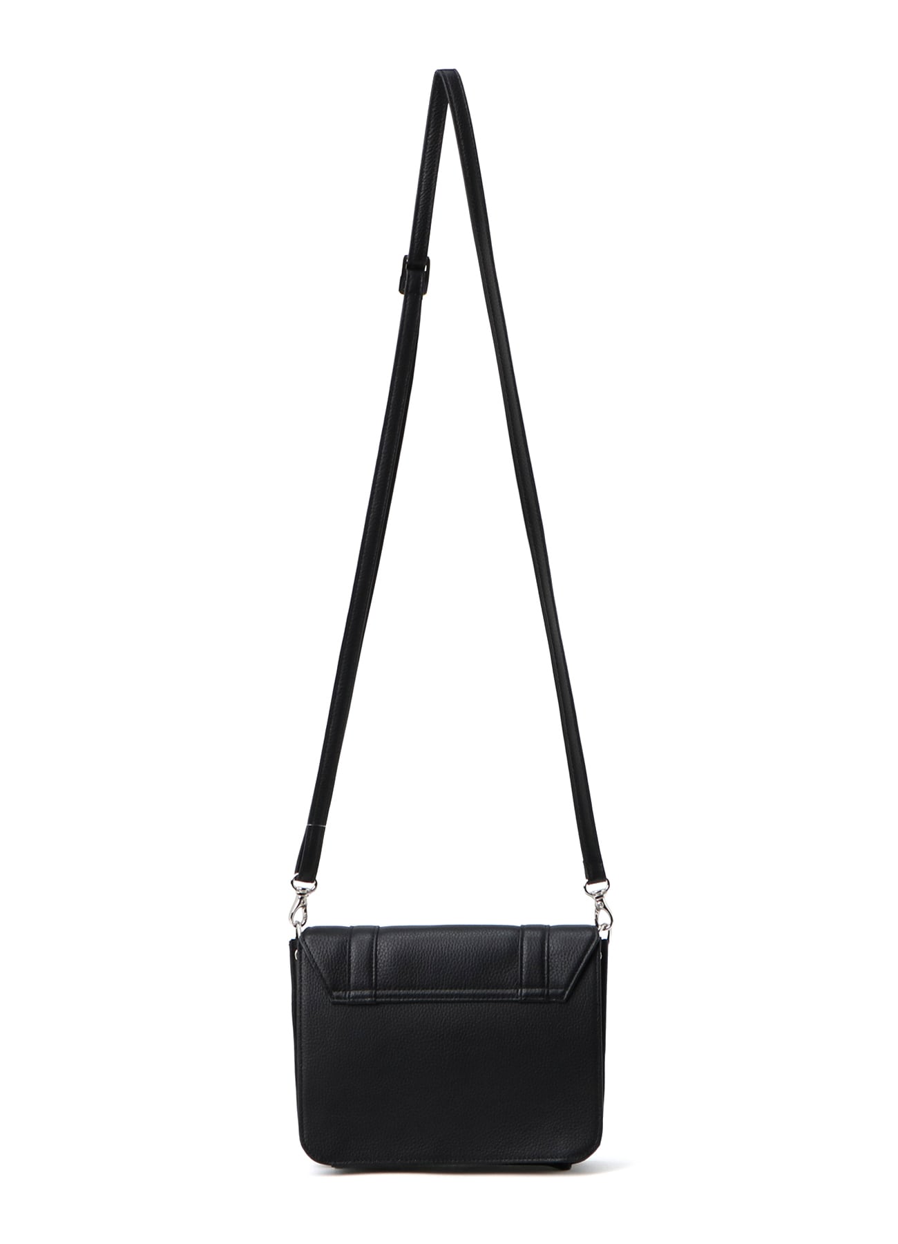 SHRINKED LEATHER FLAP MINI SHOULDER BAG