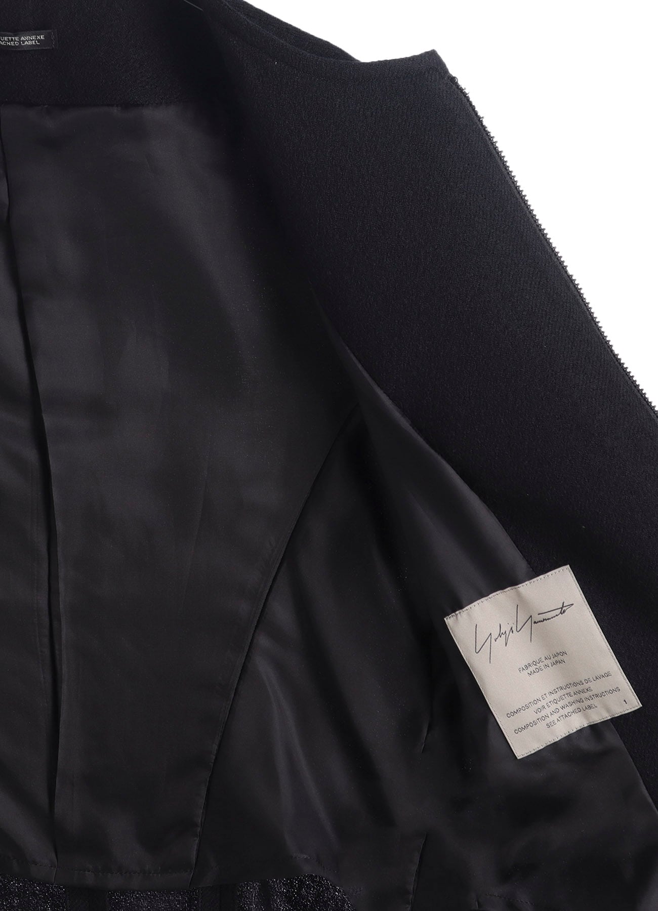 WOOL VIYELLA F ZIP SLIM JACKET