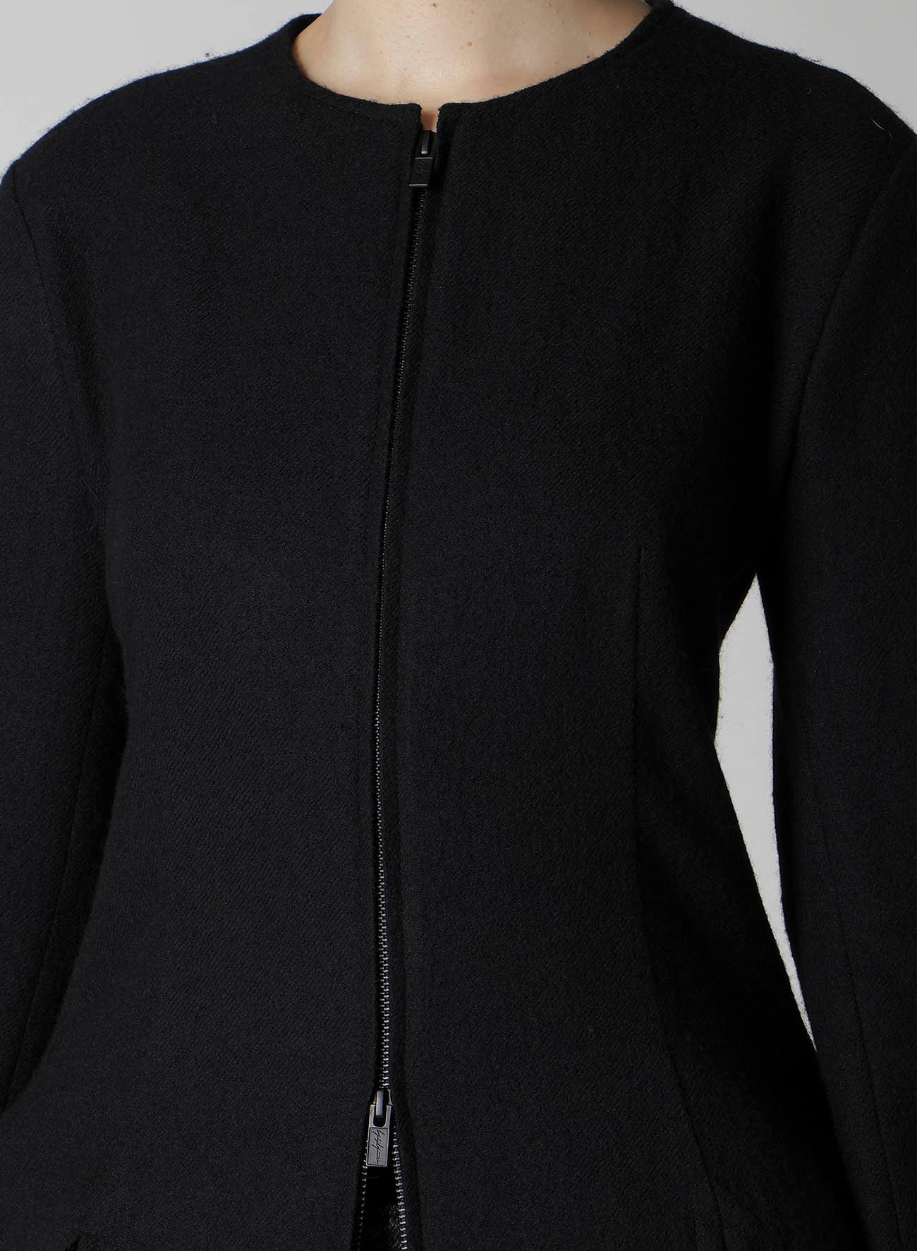 WOOL VIYELLA F ZIP SLIM JACKET