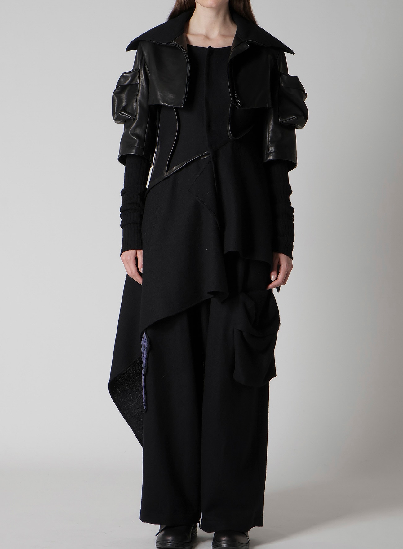 HORSE SUEDE RIBBED SLV SHORT JACKET