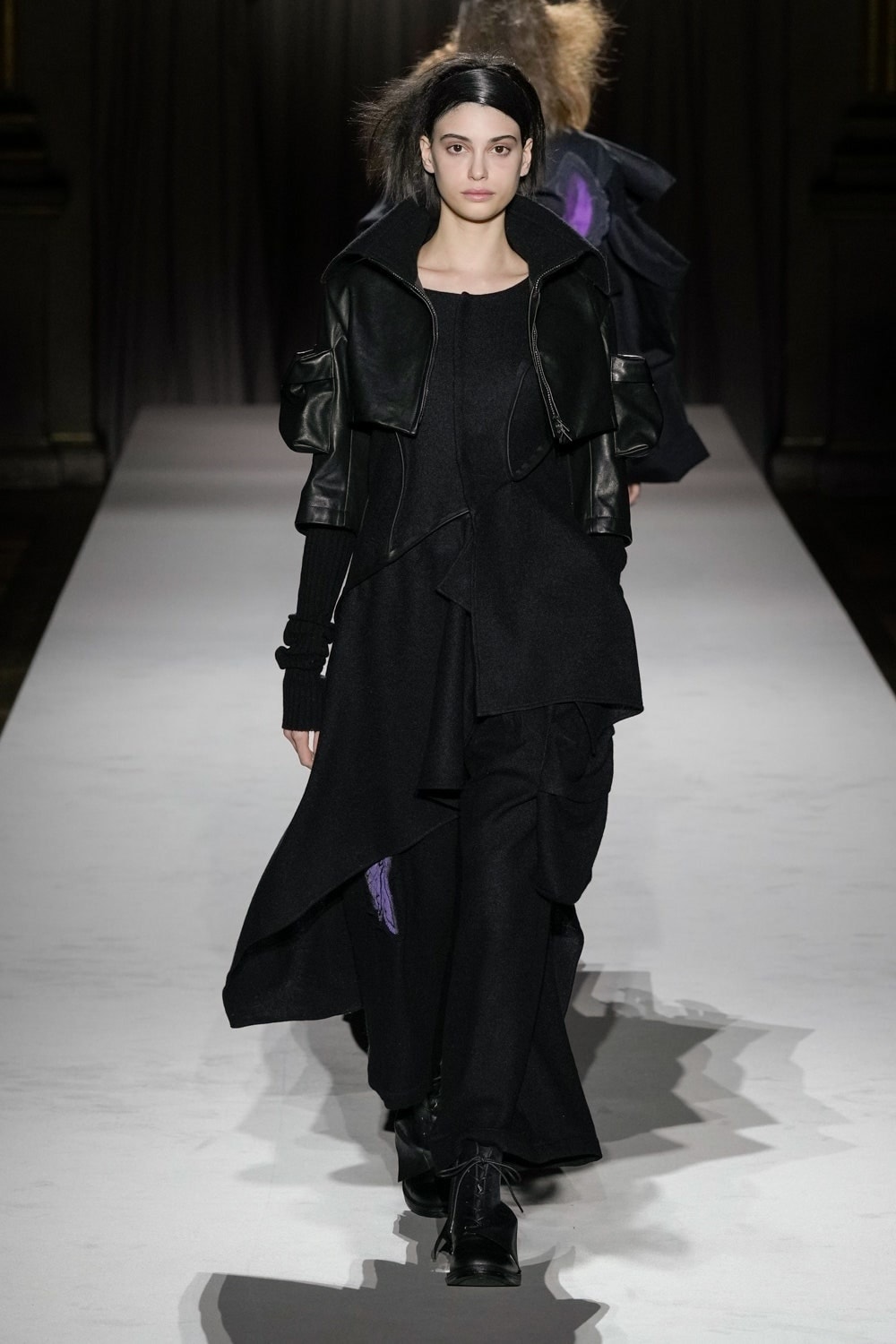 HORSE SUEDE RIBBED SLV SHORT JACKET