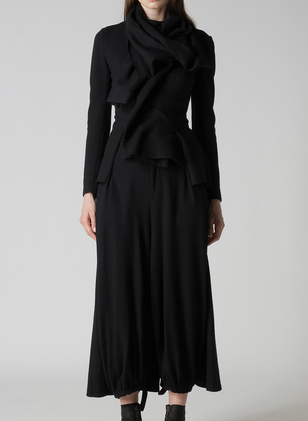 SOFT WOLLEN 1/14 STOLE DETAIL JACKET