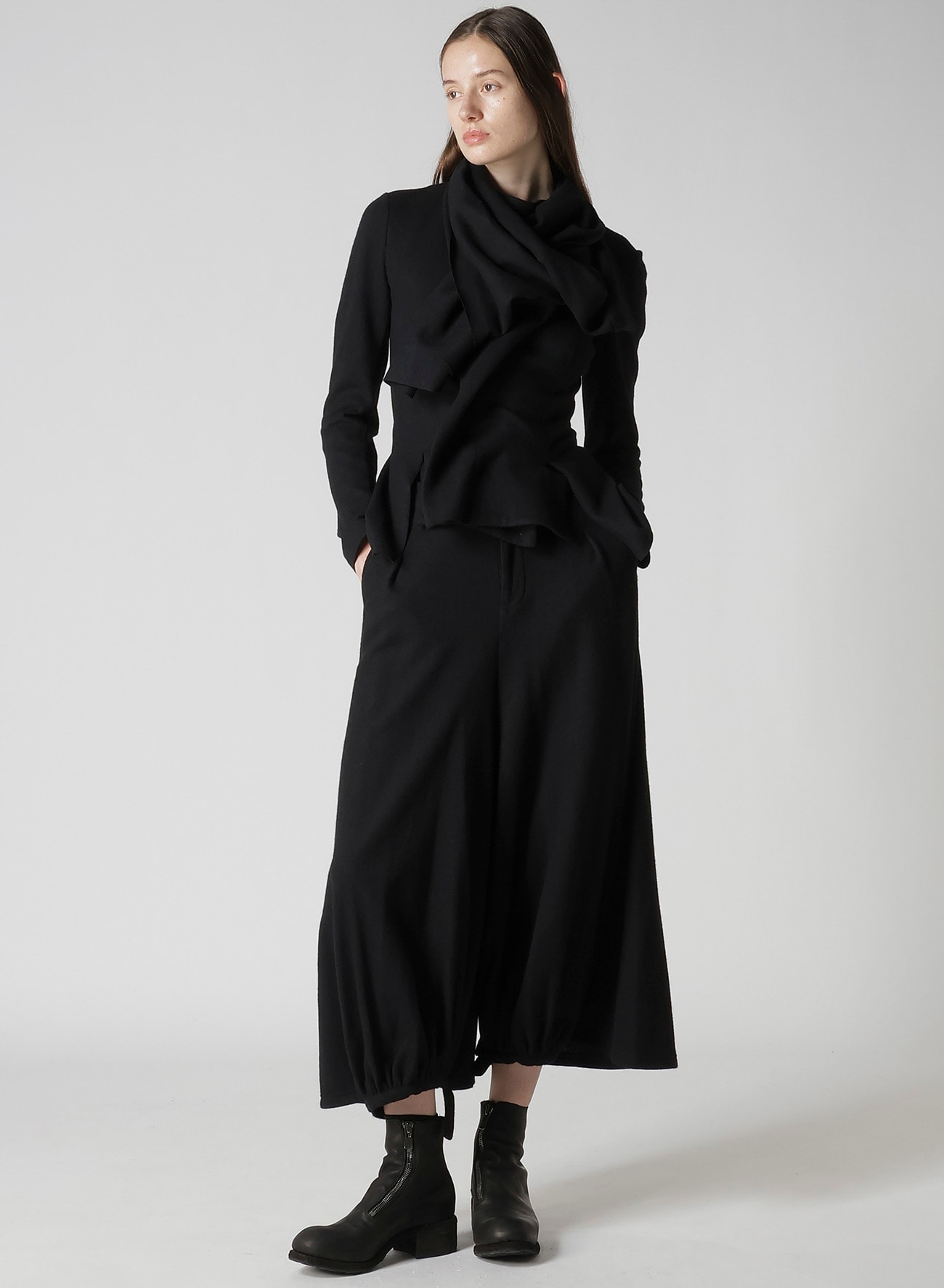 SOFT WOLLEN 1/14 STOLE DETAIL JACKET