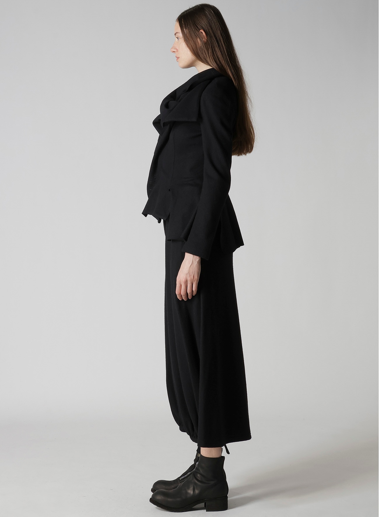 SOFT WOLLEN 1/14 STOLE DETAIL JACKET