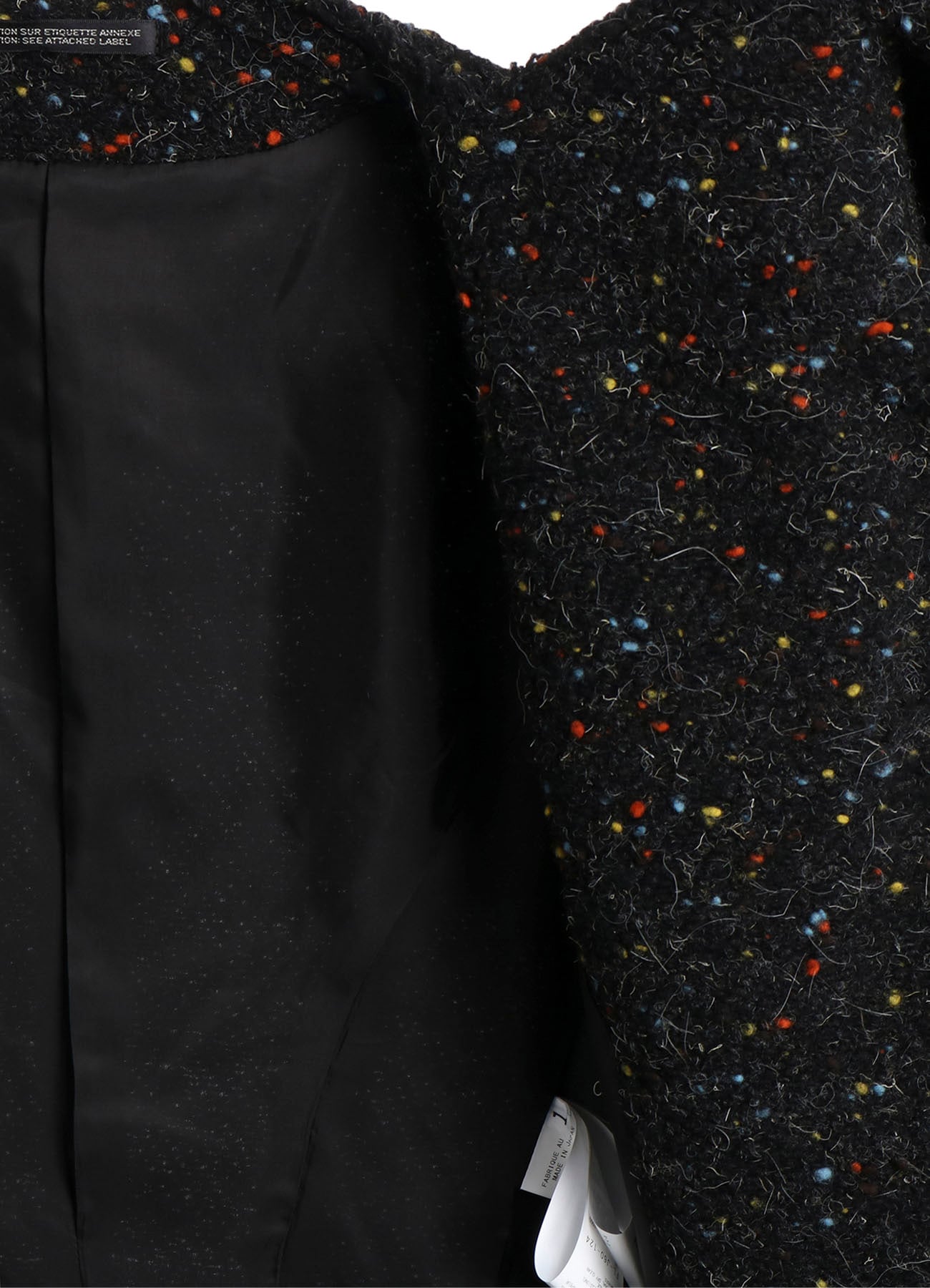 TWEED STOLE DETAIL JACKET