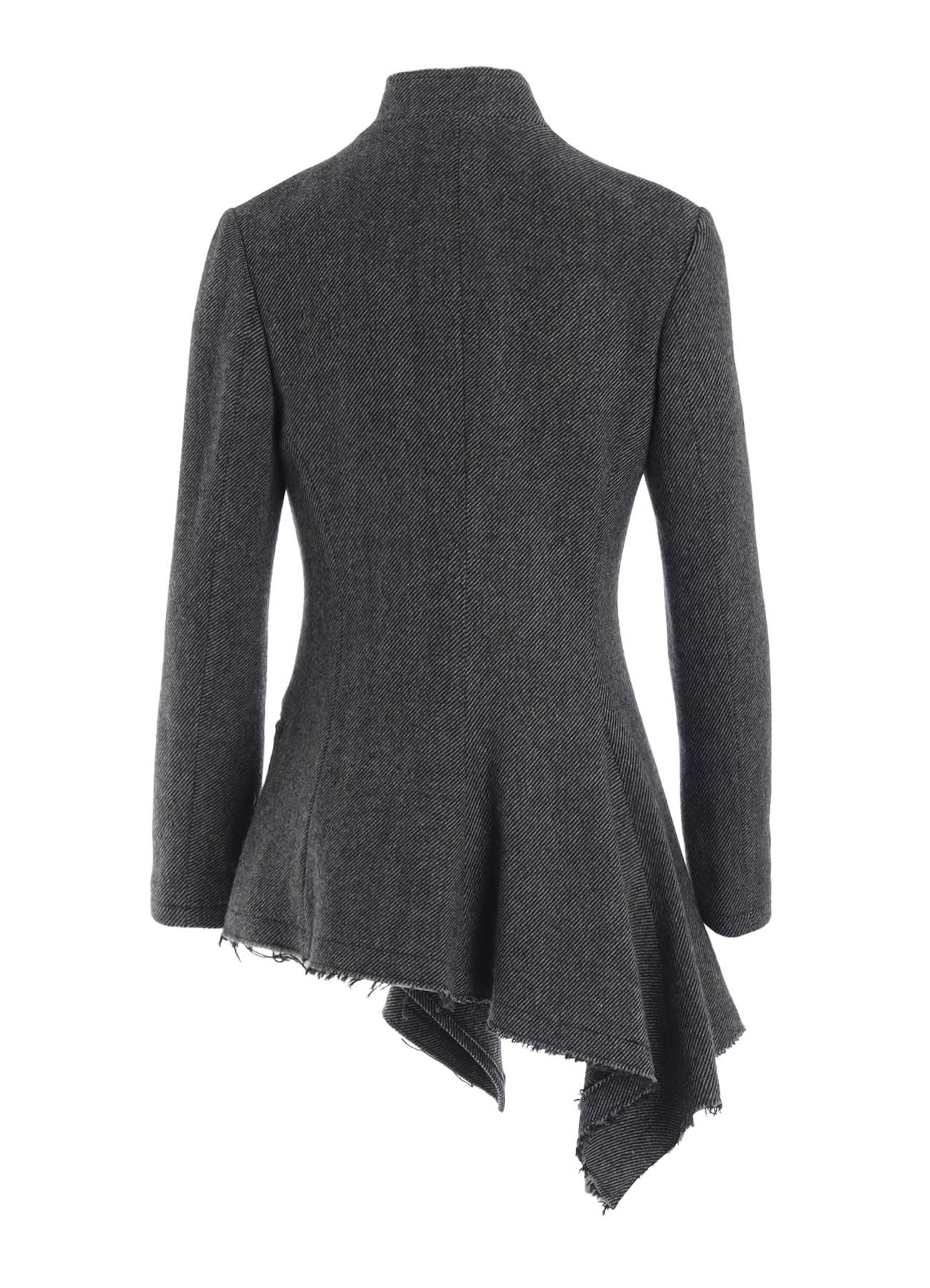 TWEED CLOTH R LONG STAND C JACKET