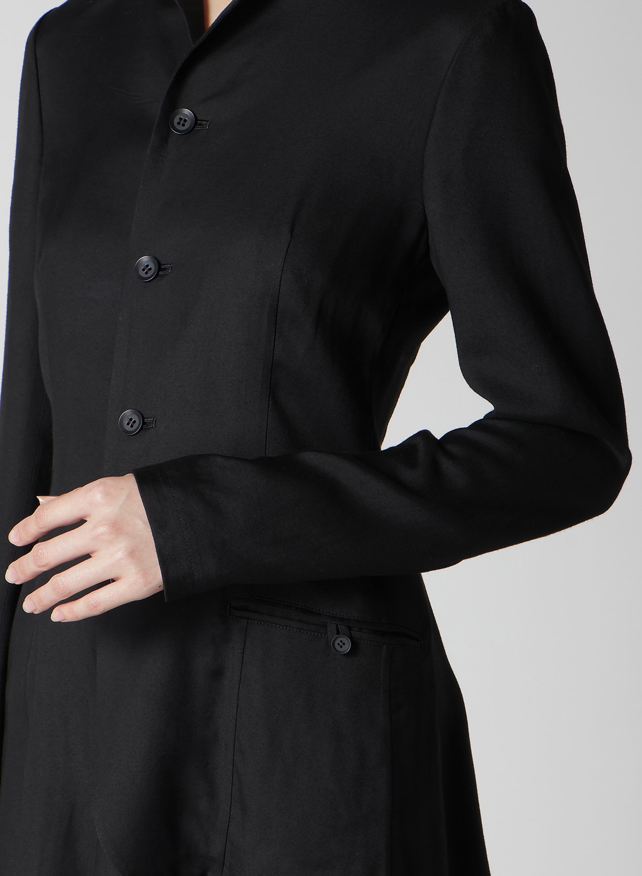 VISCOSE TWILL R LONG STAND C JACKET