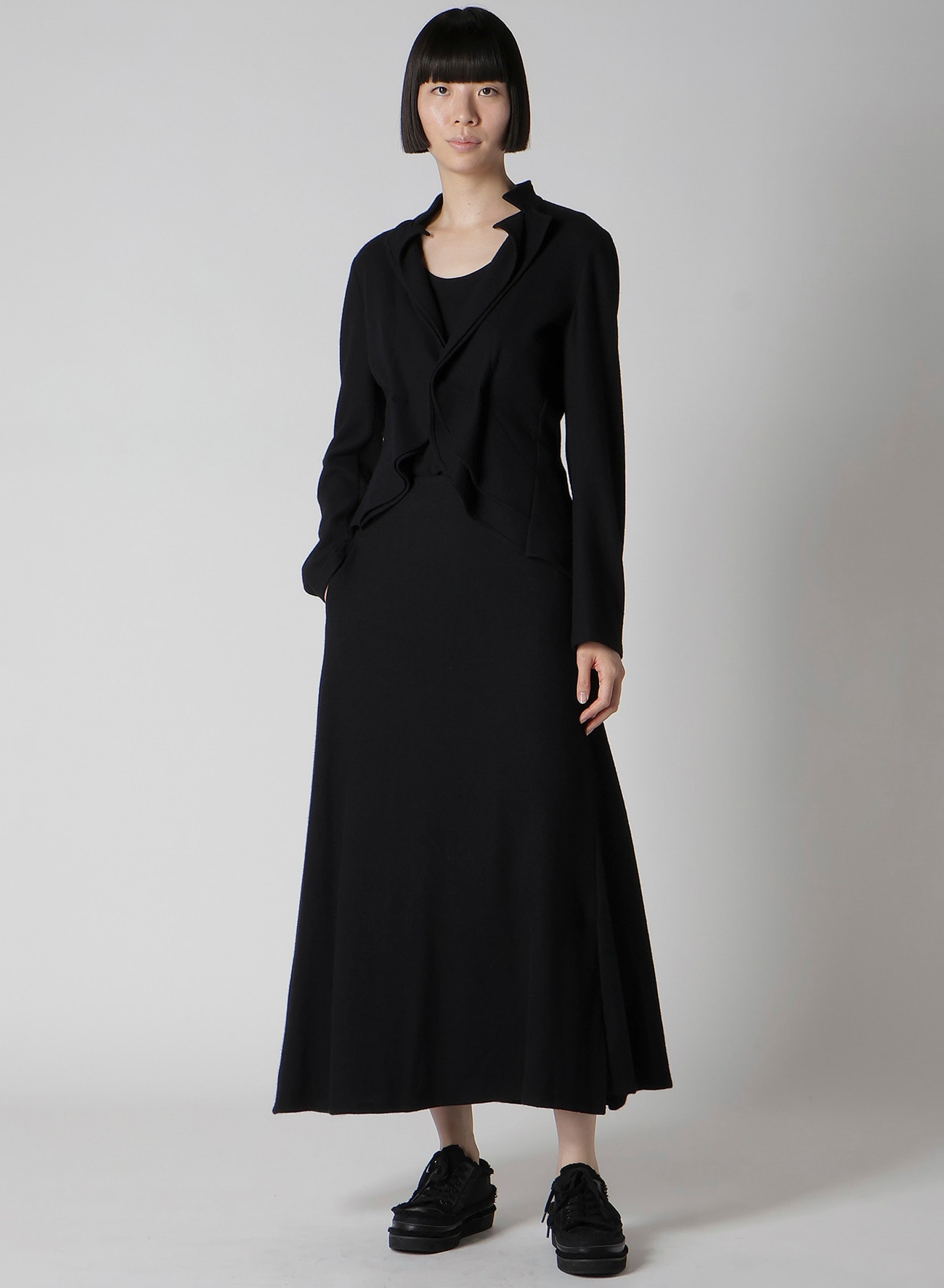 SOFT WOLLEN 1/14 TUCK D SHORT JACKET