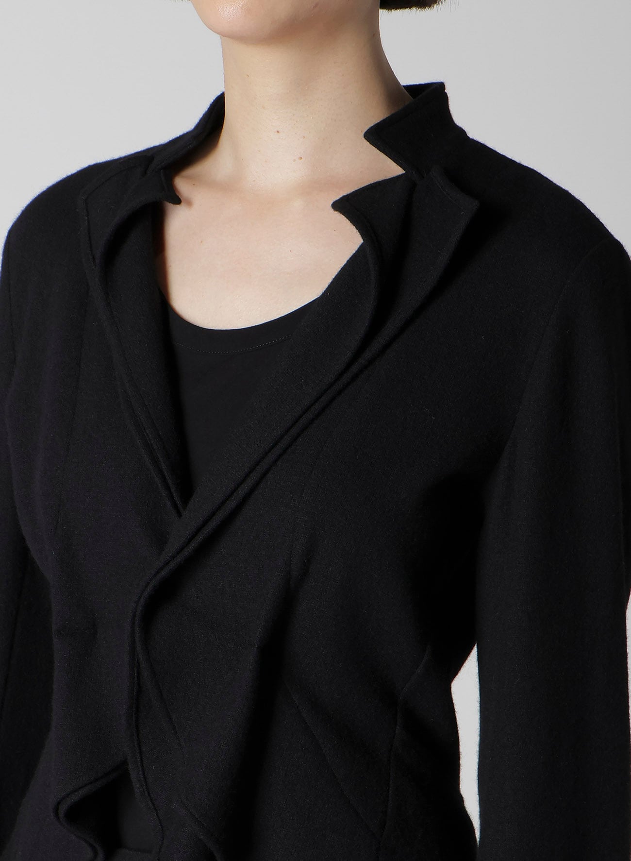 SOFT WOLLEN 1/14 TUCK D SHORT JACKET