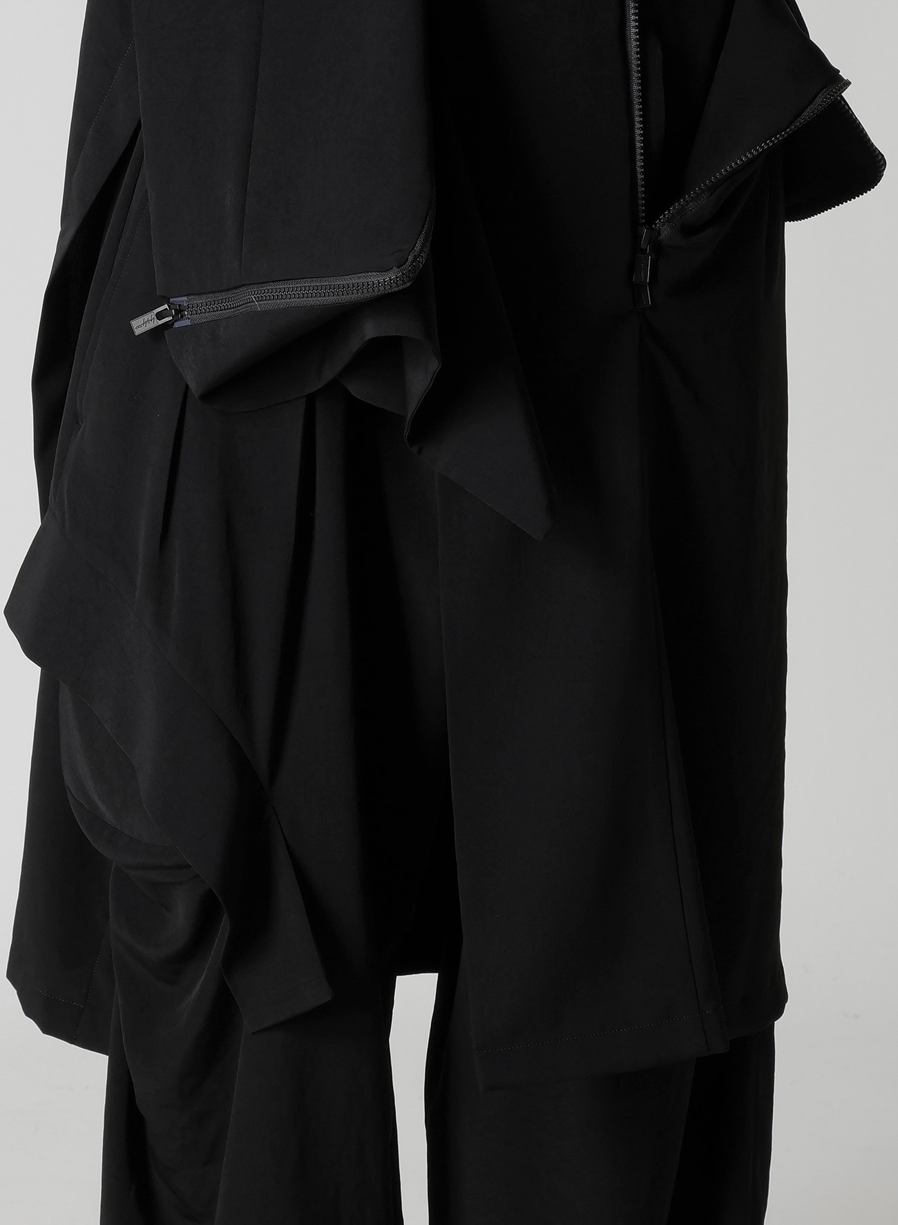 TA/PE CREPE DE CHINE ZIP DETAIL JACKET