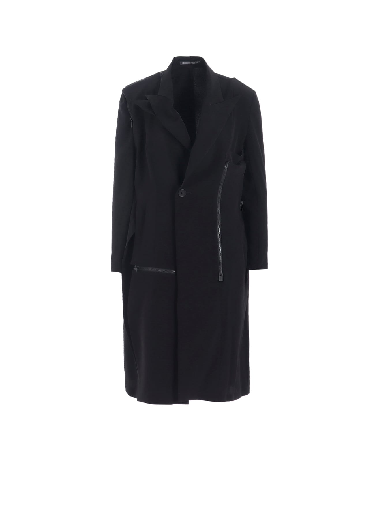 TA/PE CREPE DE CHINE ZIP DETAIL JACKET