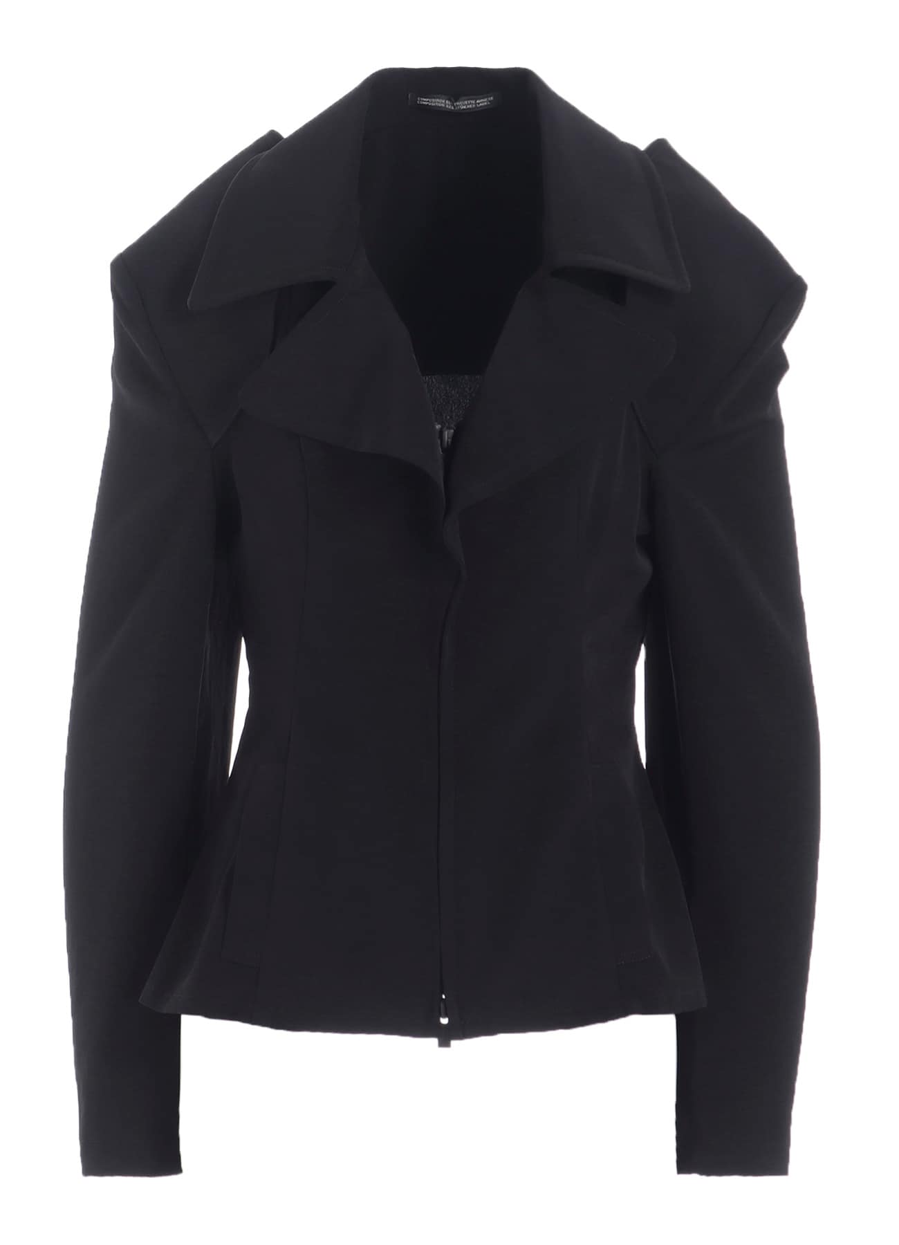 TA/PE CREPE DE CHINE O SHOULDER JACKET