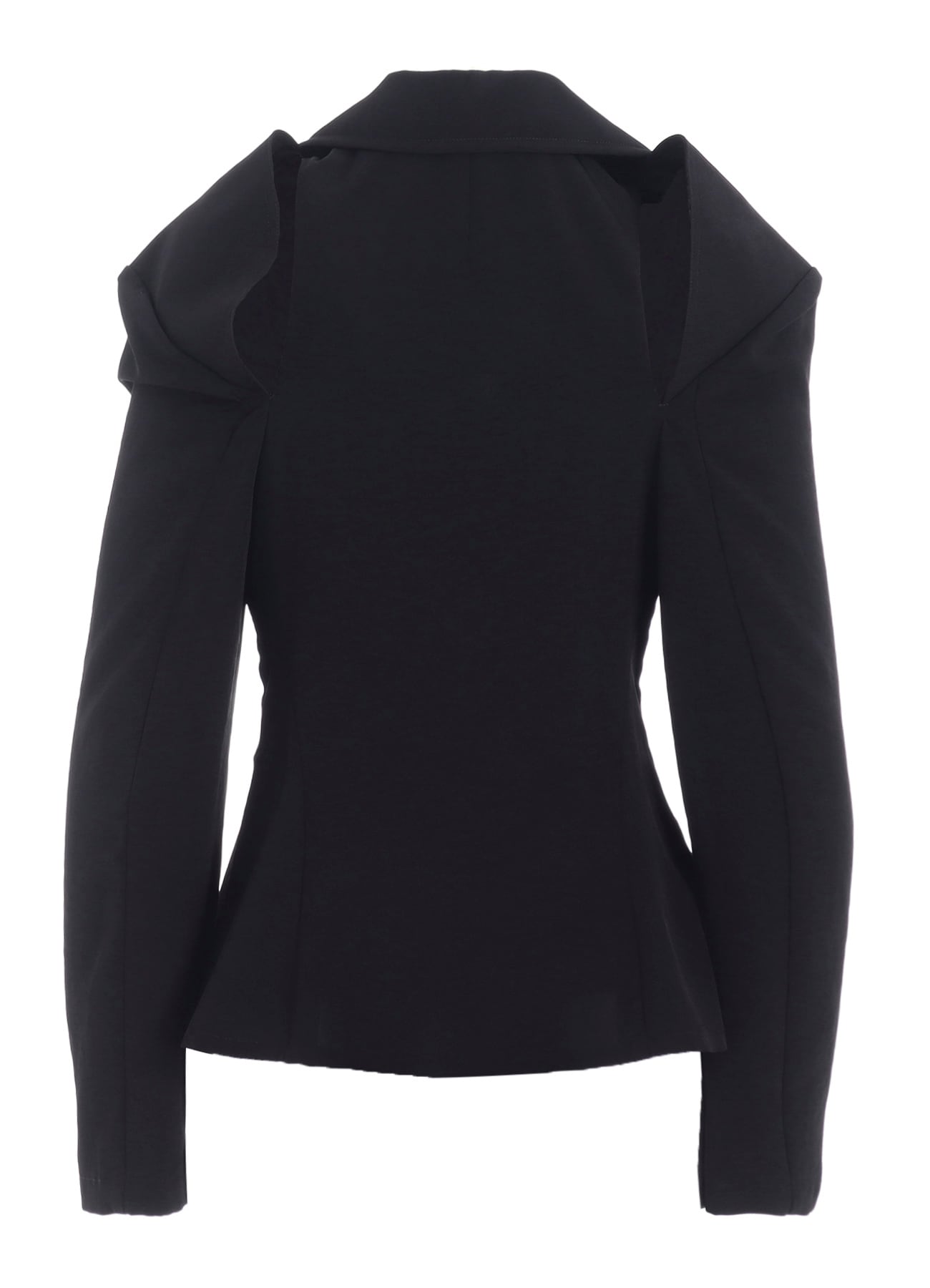 TA/PE CREPE DE CHINE O SHOULDER JACKET