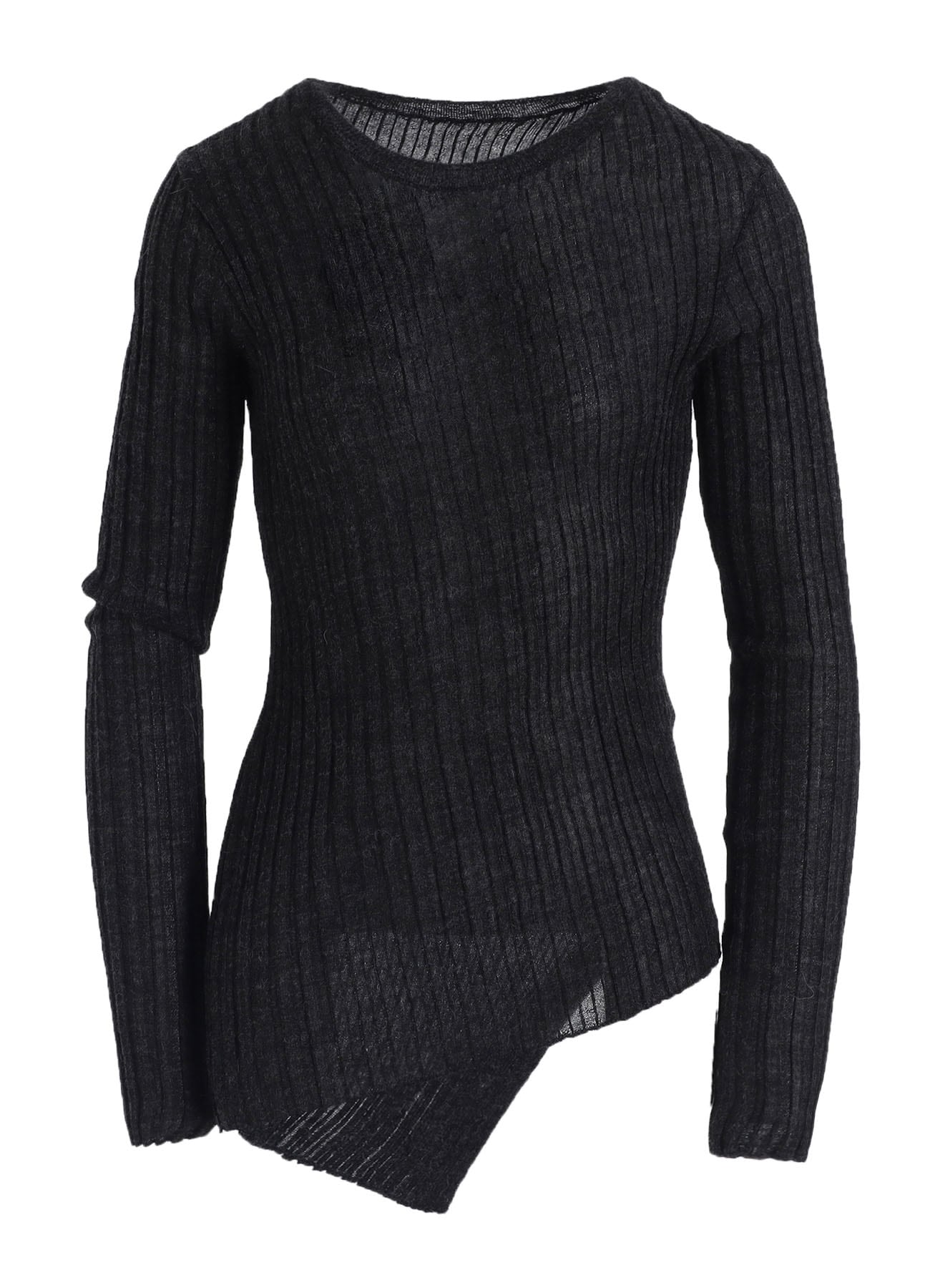 RIB DIAGONAL ROUND NECK PO