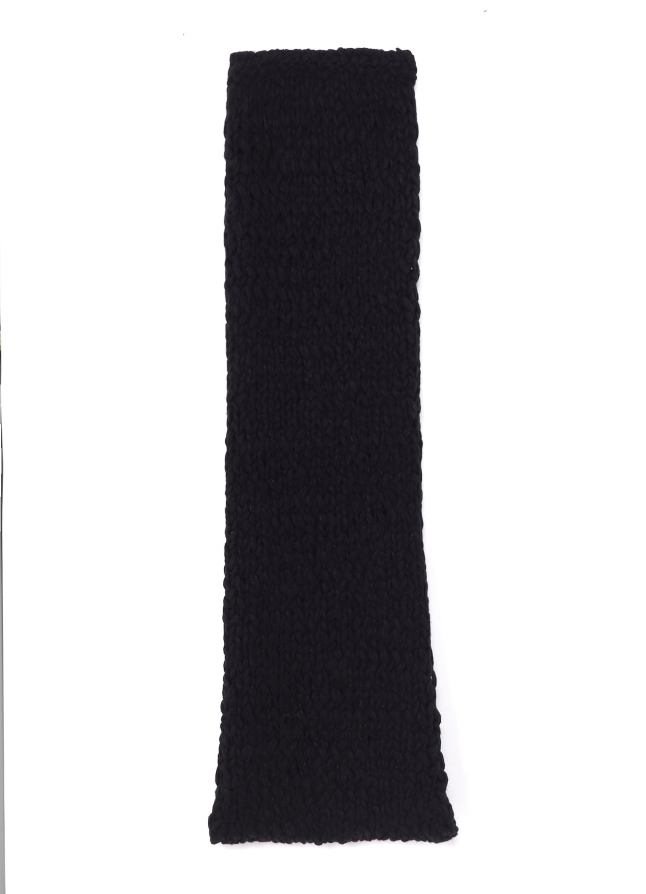 HAND-WOVEN SLABS/W KNIT SNOOD