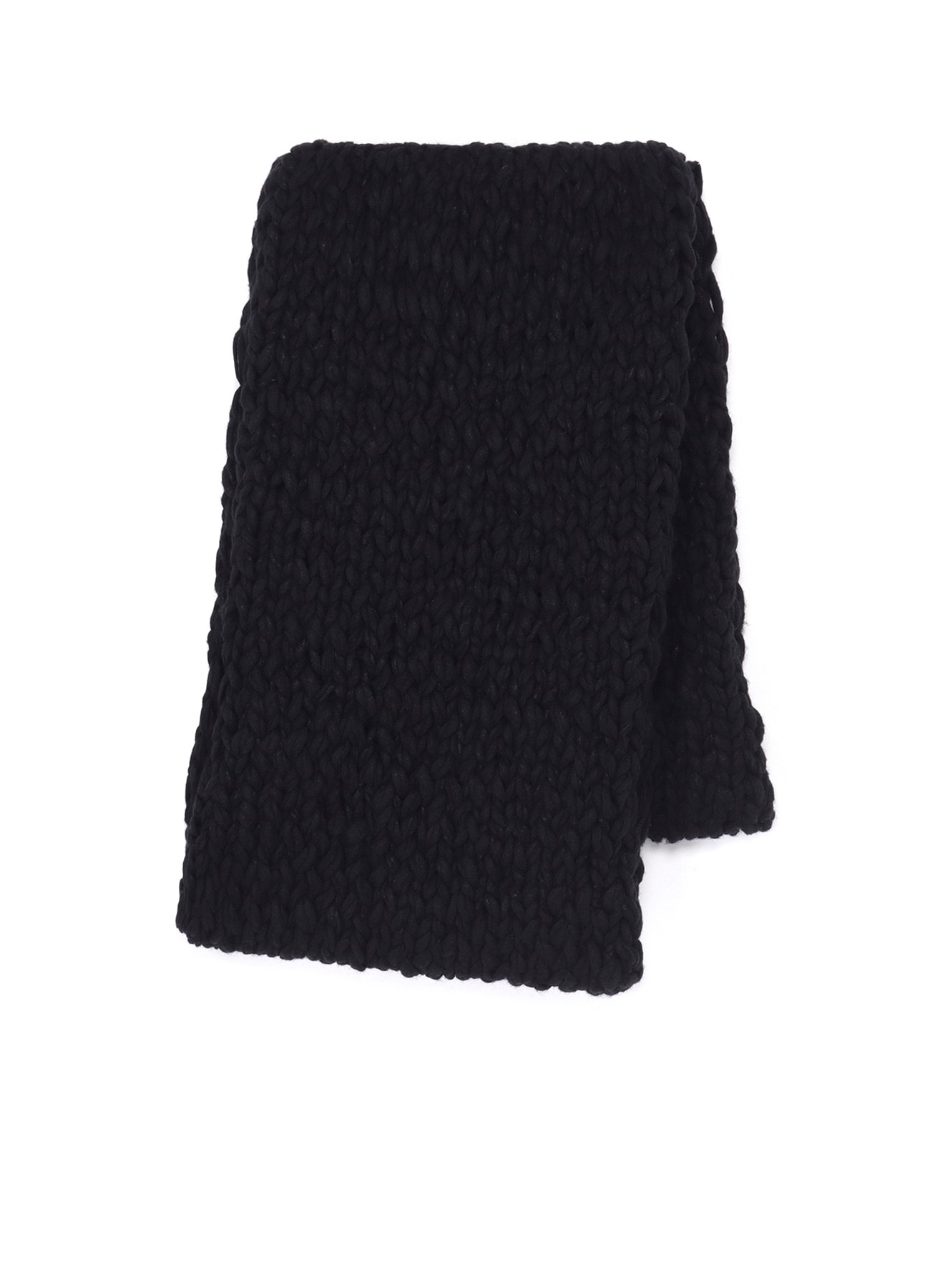 HAND-WOVEN SLABS/W KNIT SNOOD