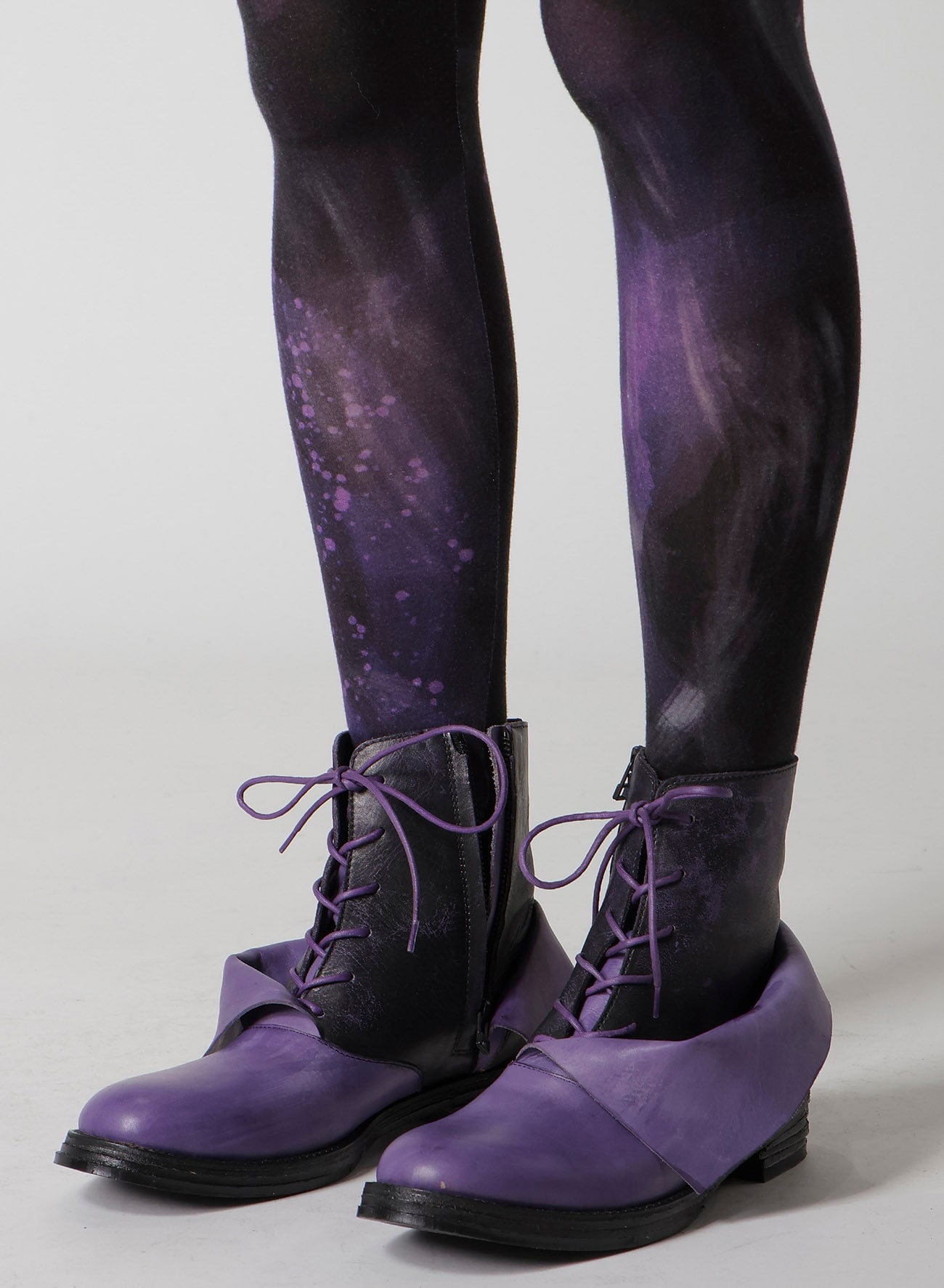 PURPLE A PATTERN BASIC LEGGINGS