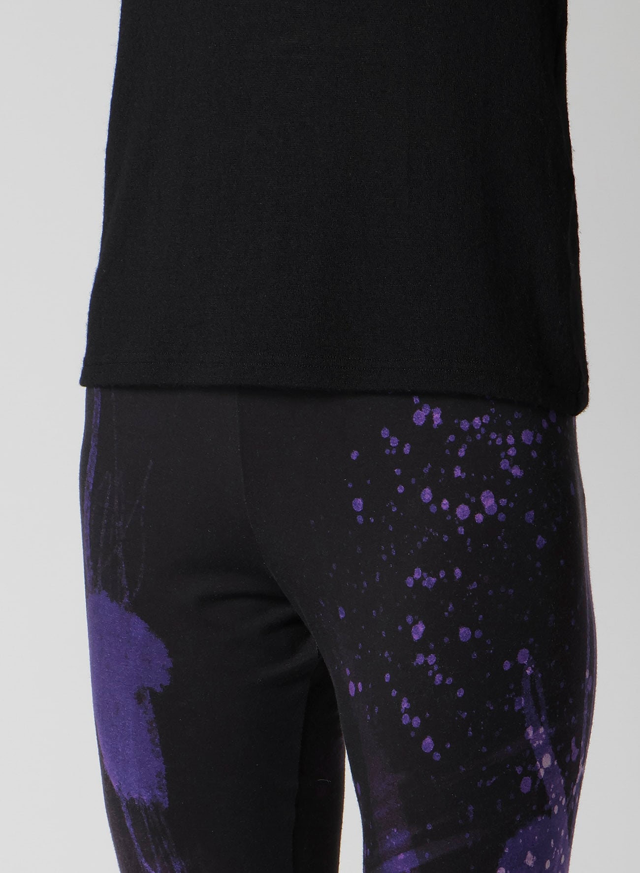 PURPLE B PATTERN BASIC LEGGINGS