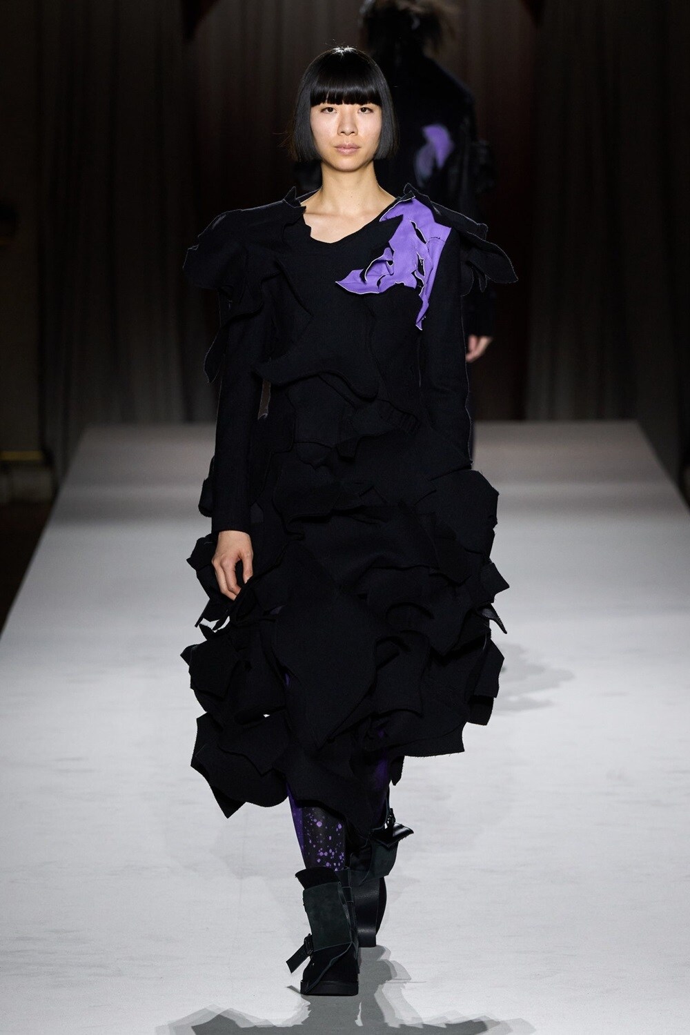 PURPLE B PATTERN BASIC LEGGINGS