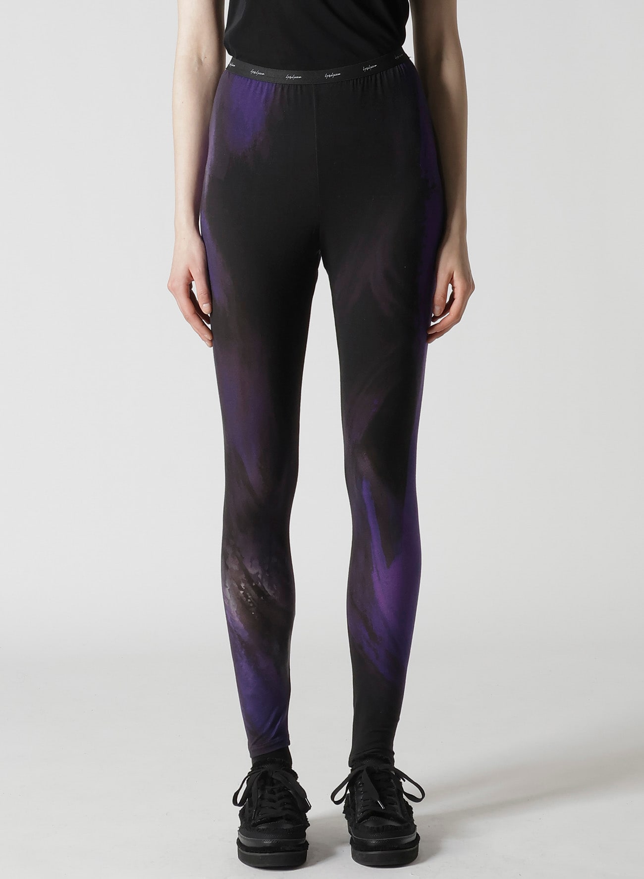 PURPLE D PATTERN BASIC LEGGINGS