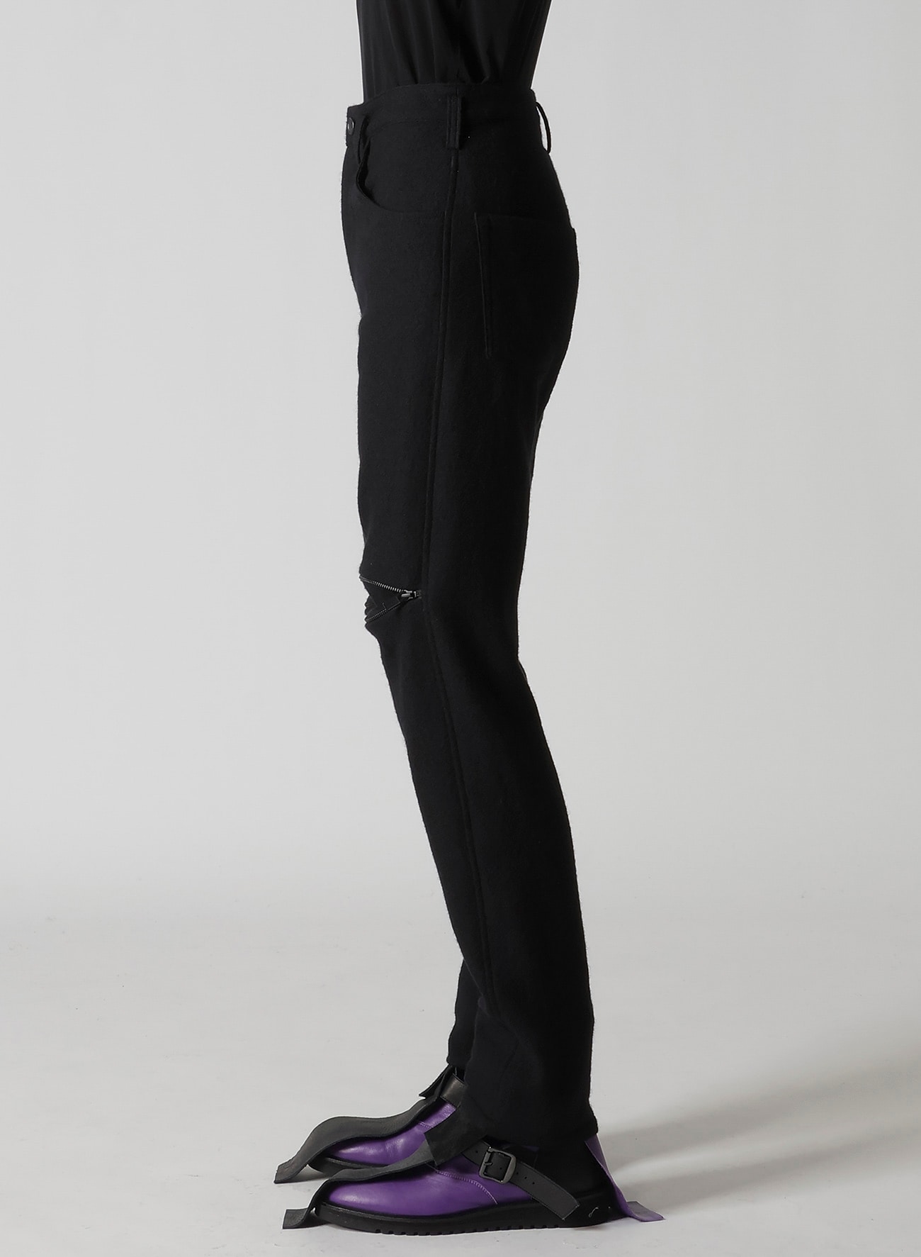 WOOL VIYELLA KNEE GUSSET PANTS