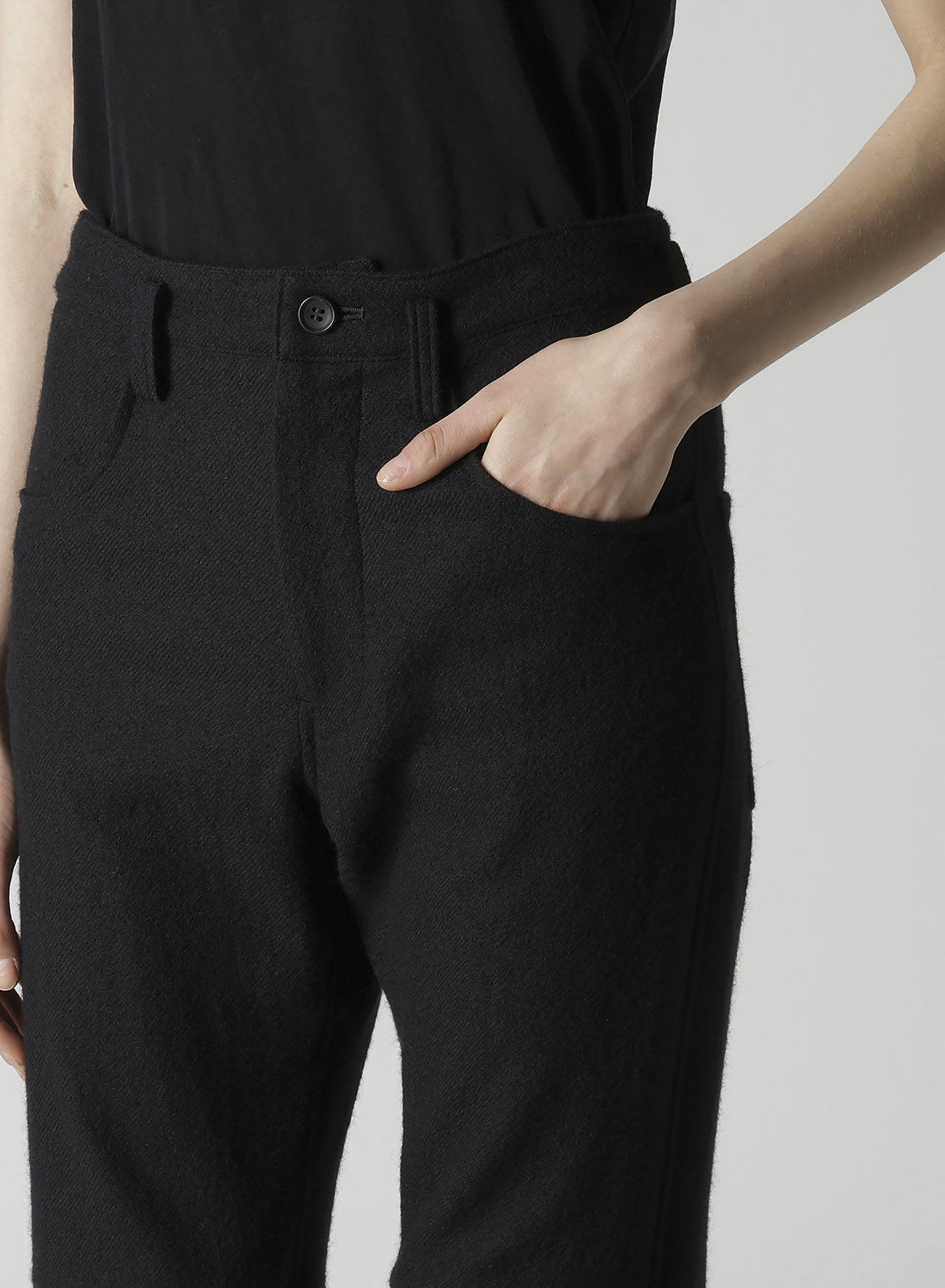 WOOL VIYELLA KNEE GUSSET PANTS