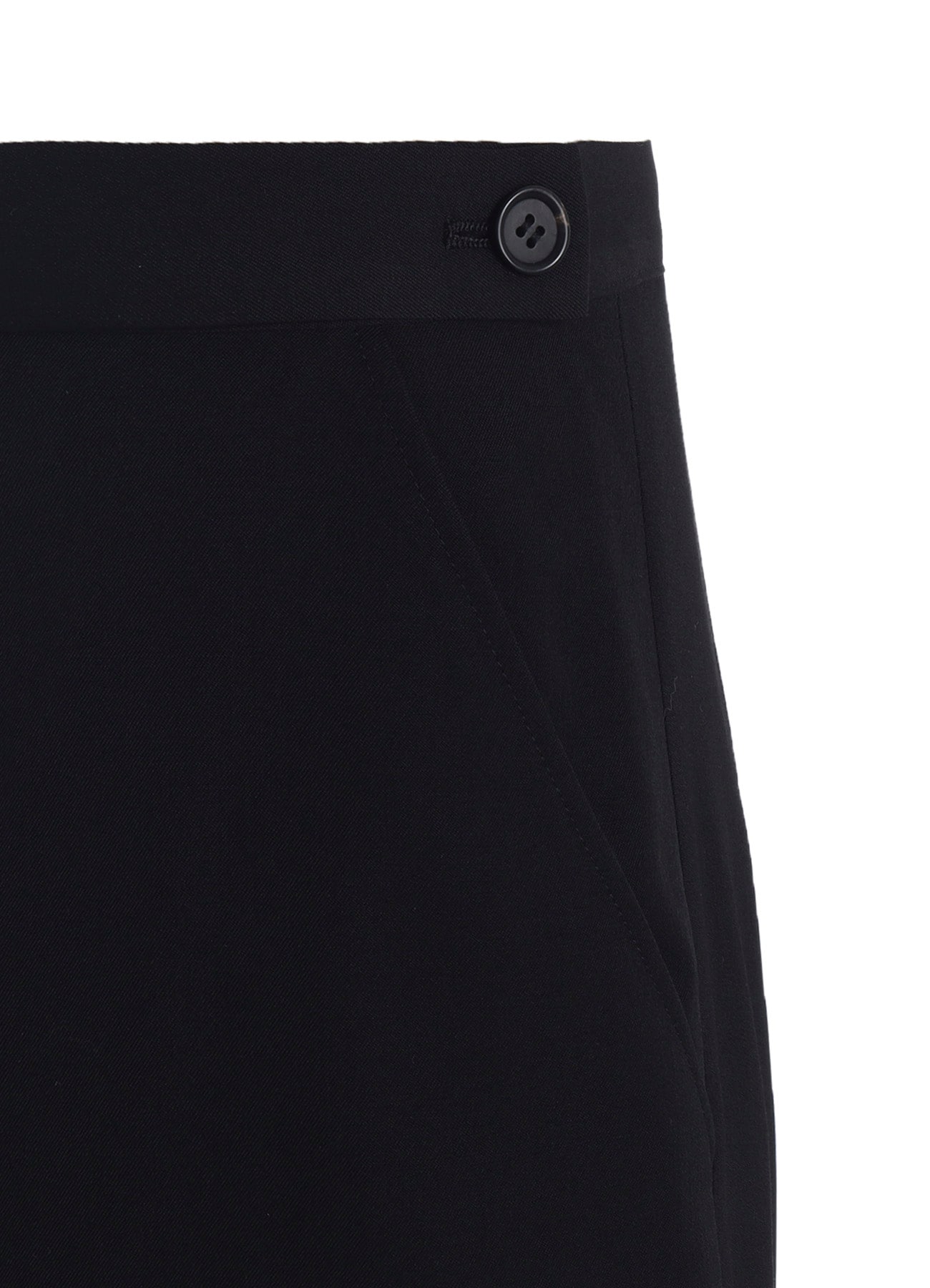 極美品 WOOL GABARDINE WIDE FLARE SLACKS WOOL GABARDINE FLARE PANTS(XS Black): Yohji Yamamoto｜THE
