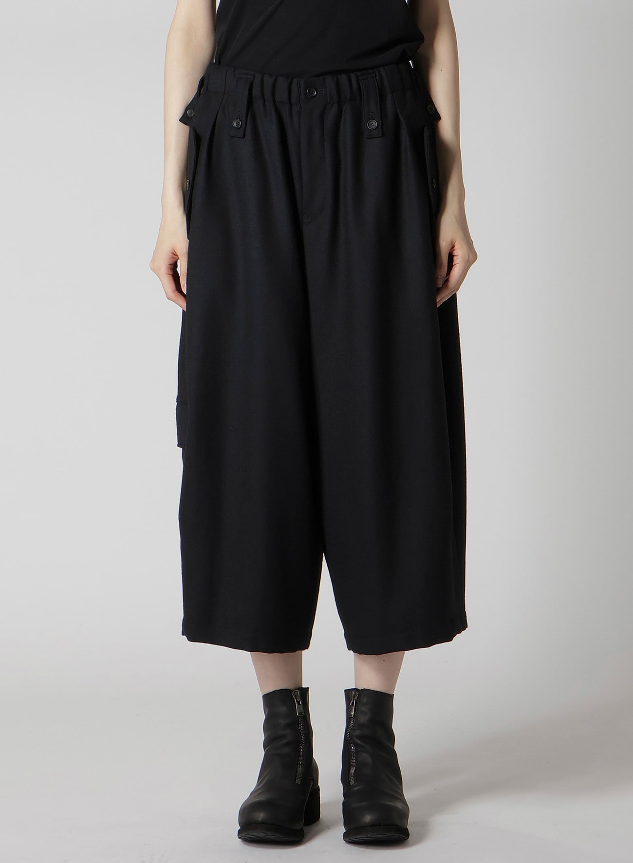 W/SAXONY  FLAP D WIDE PANTS